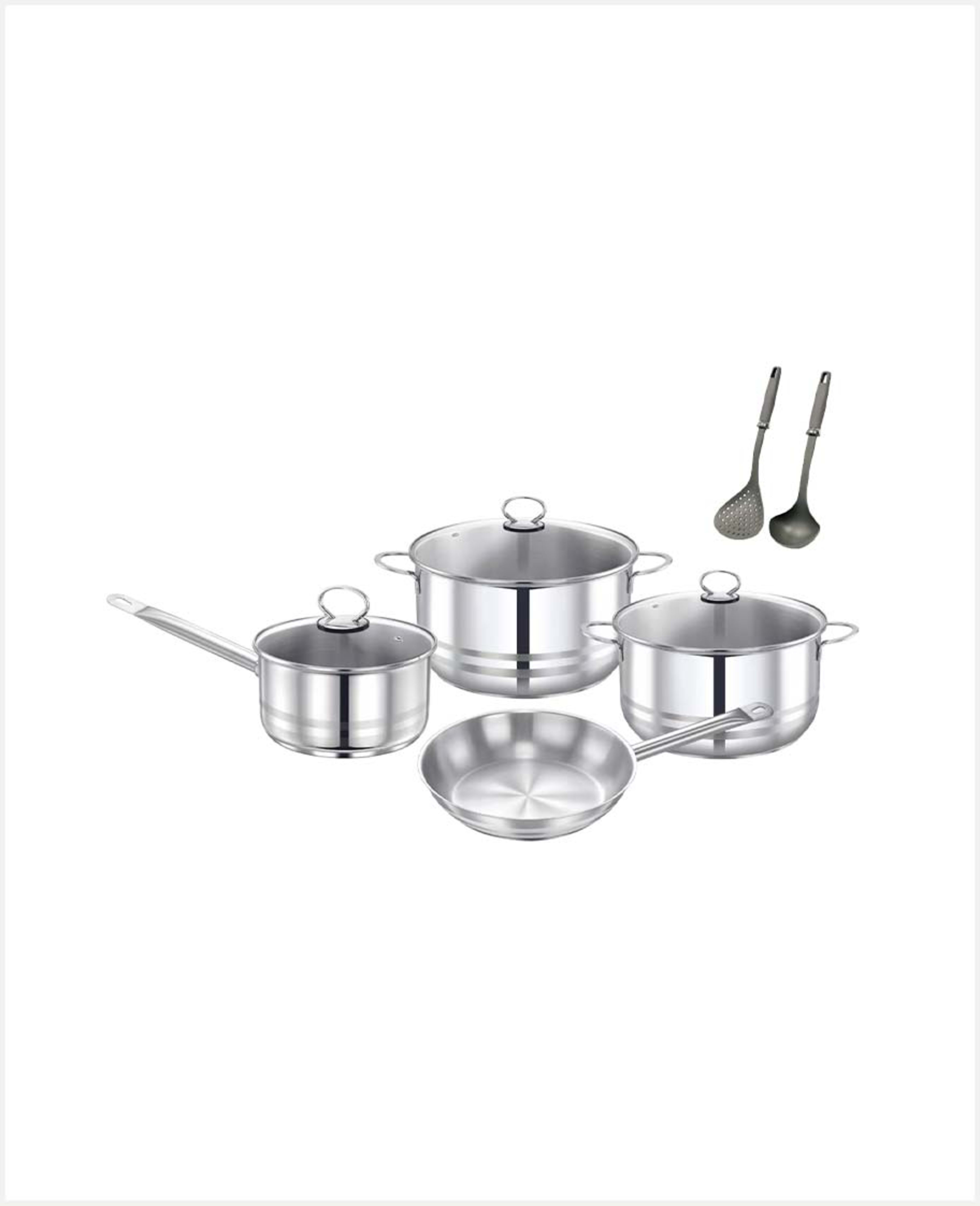 Prestige Stainless Steel 18/10 Cooking Set 9pcs - image 3