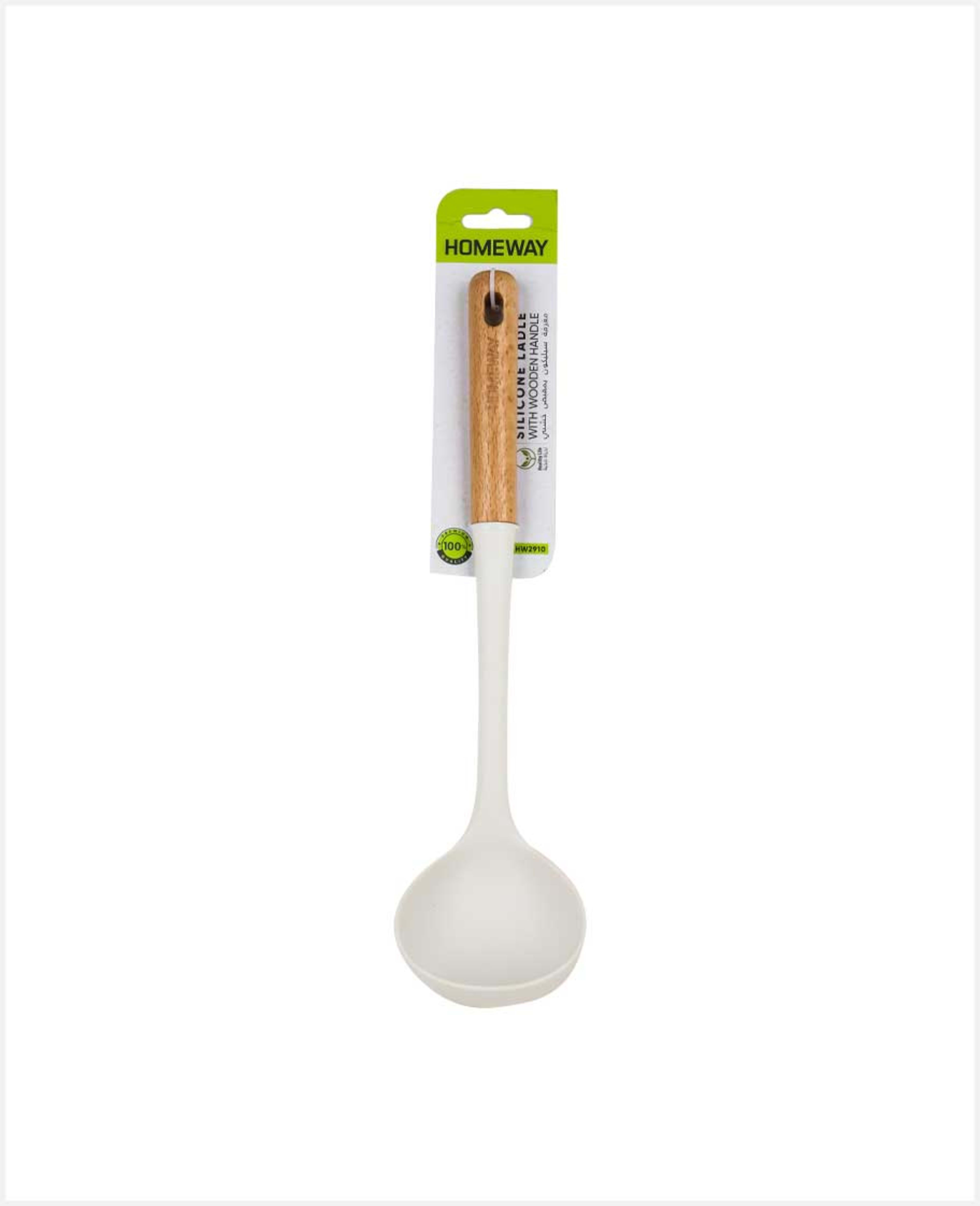 Homeway Silicone Ladle with Wooden Handle Hw2910 - image 3