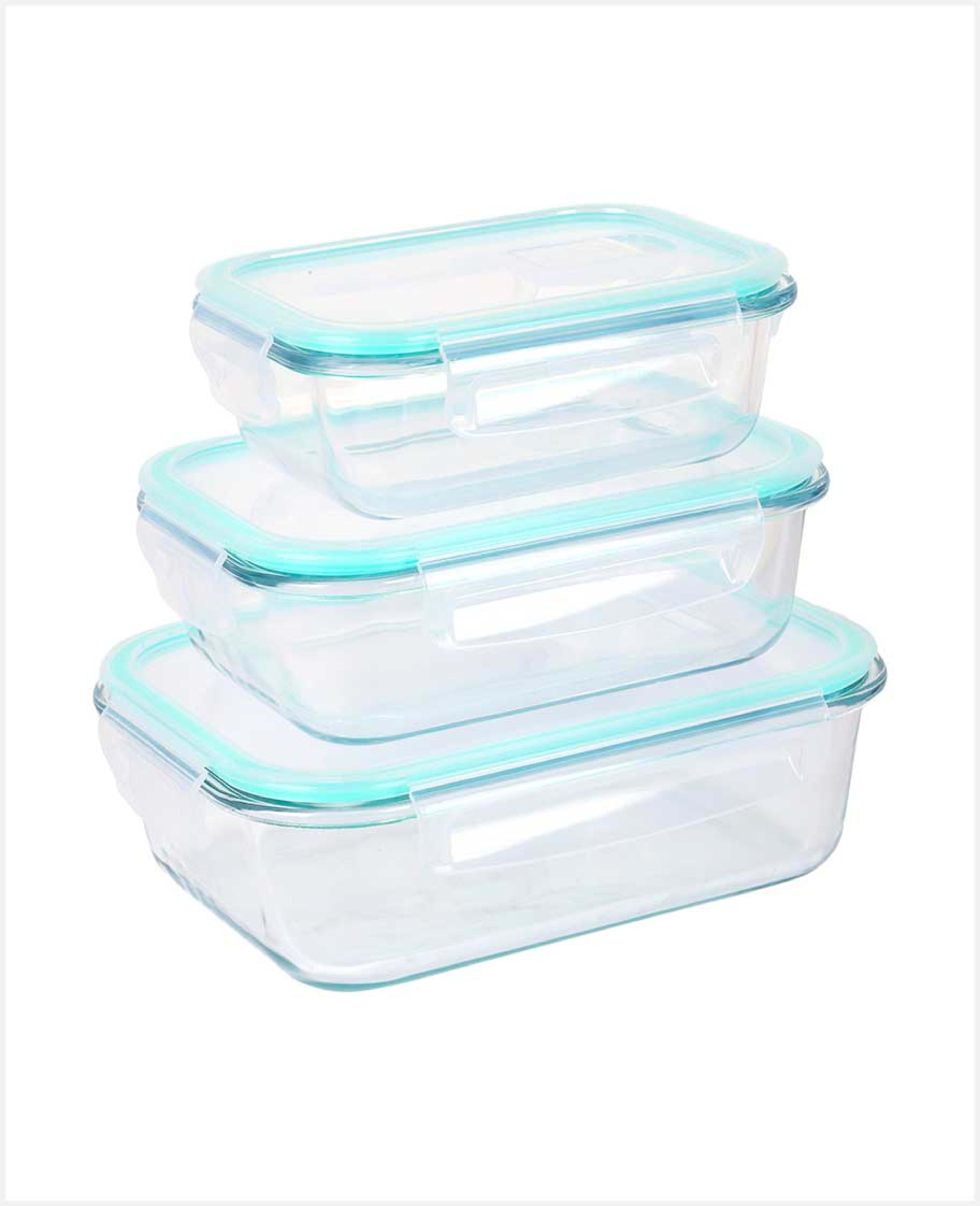 Green Point Preservation Container 3pcs Set (1040+680+410ml) Xy-001 - image 3