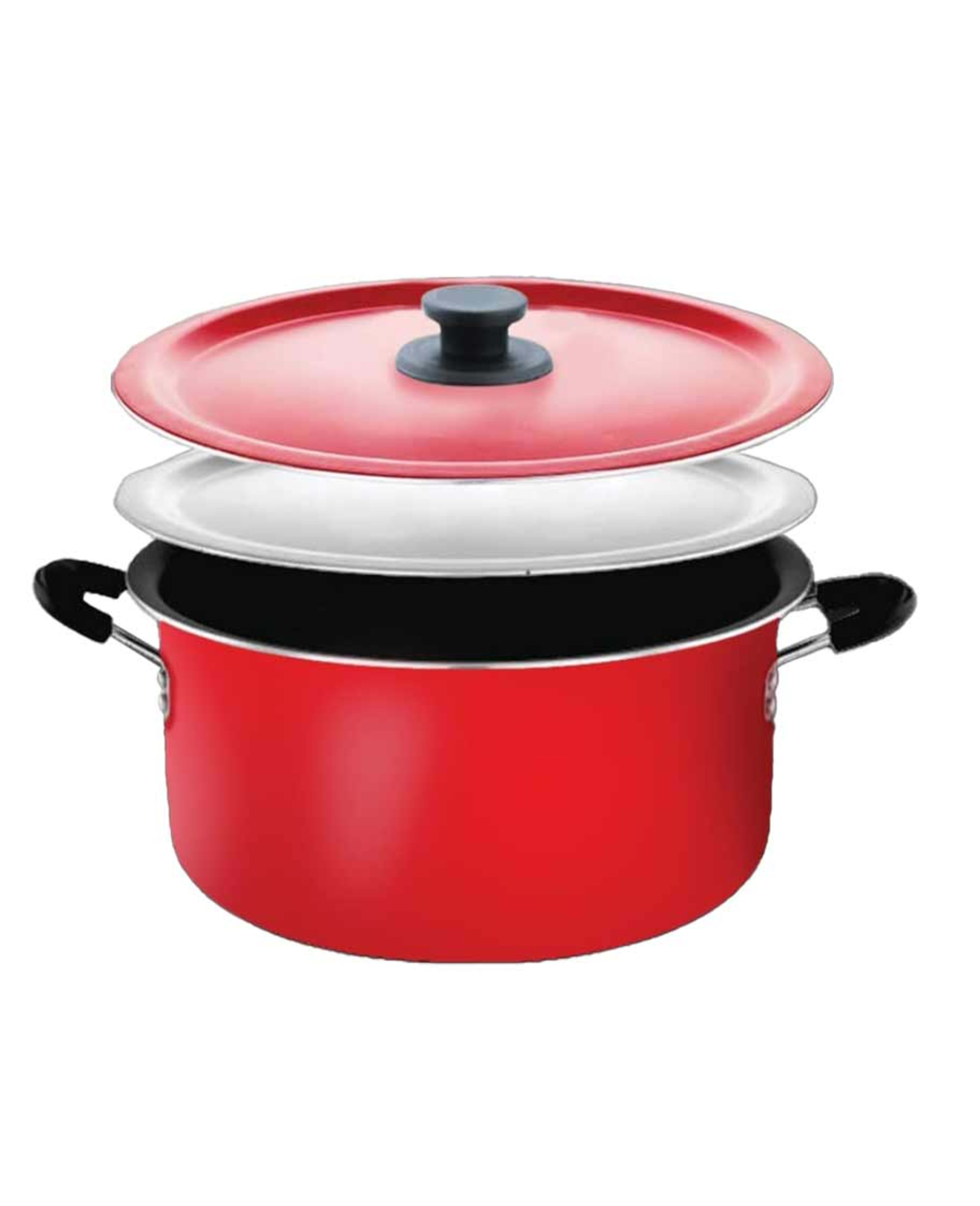 Green Point Biriyani Pot with S/s Lid&dum Lid 12ltr Gpbp-114 - image 3