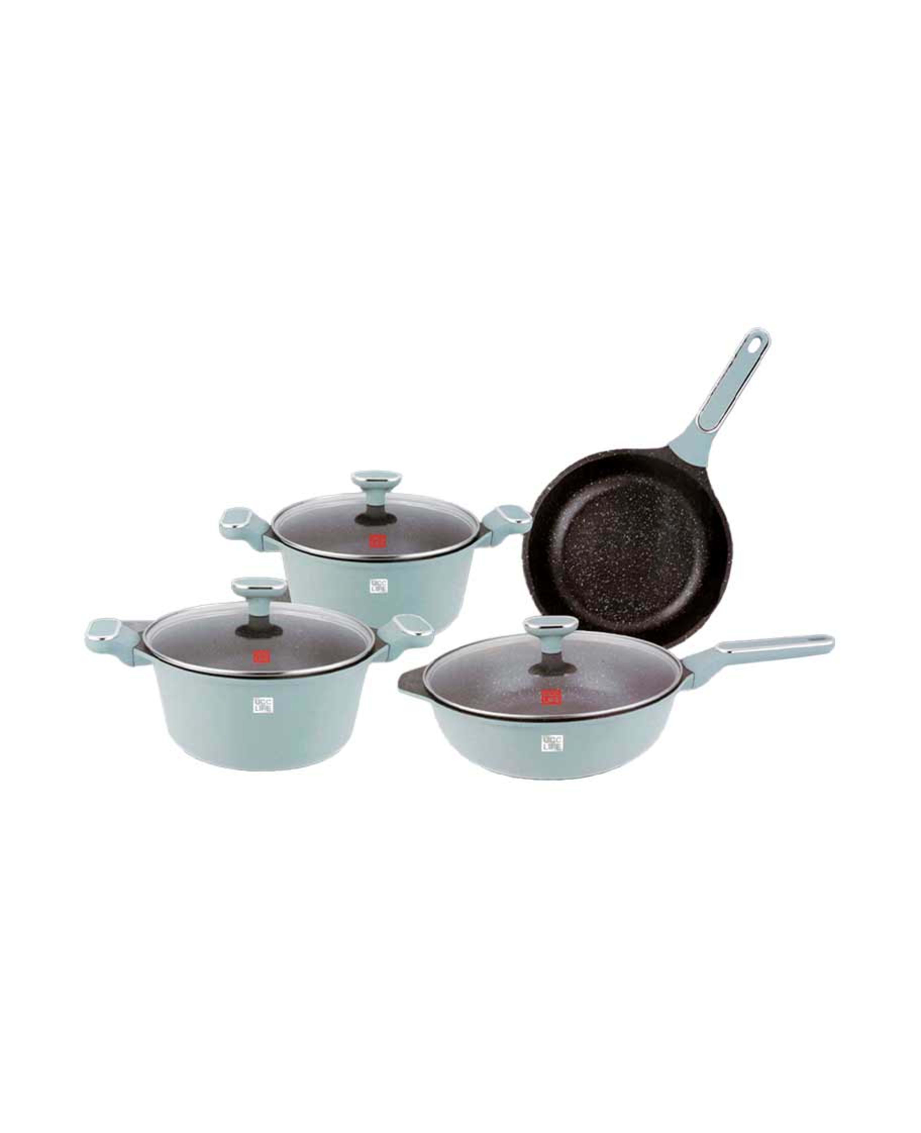 Ucc Life Granite Coating Cookware Set 10pcs Uc18110z - image 2