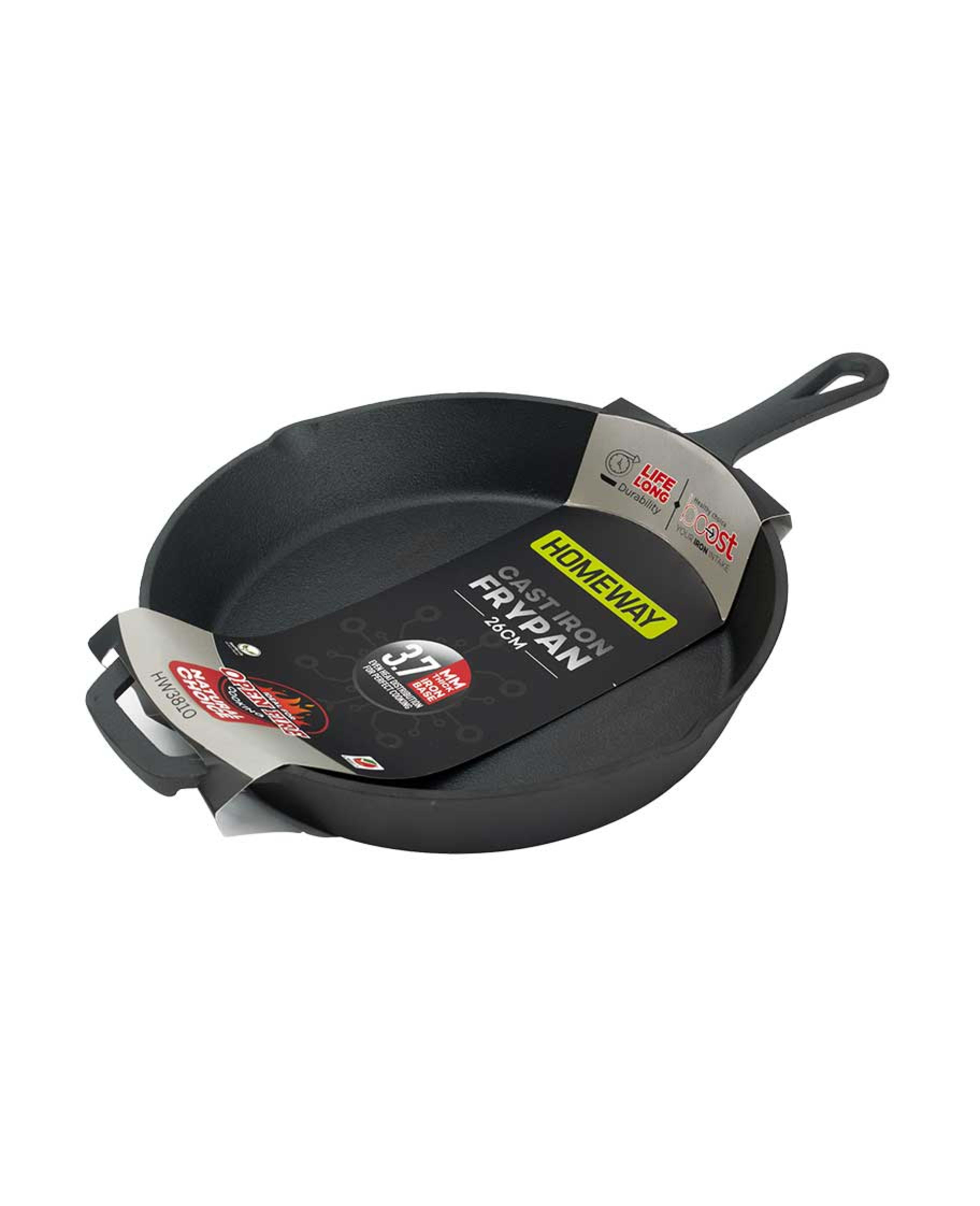 Homeway Cast Iron Frypan 26cm Hw3810 - image 2
