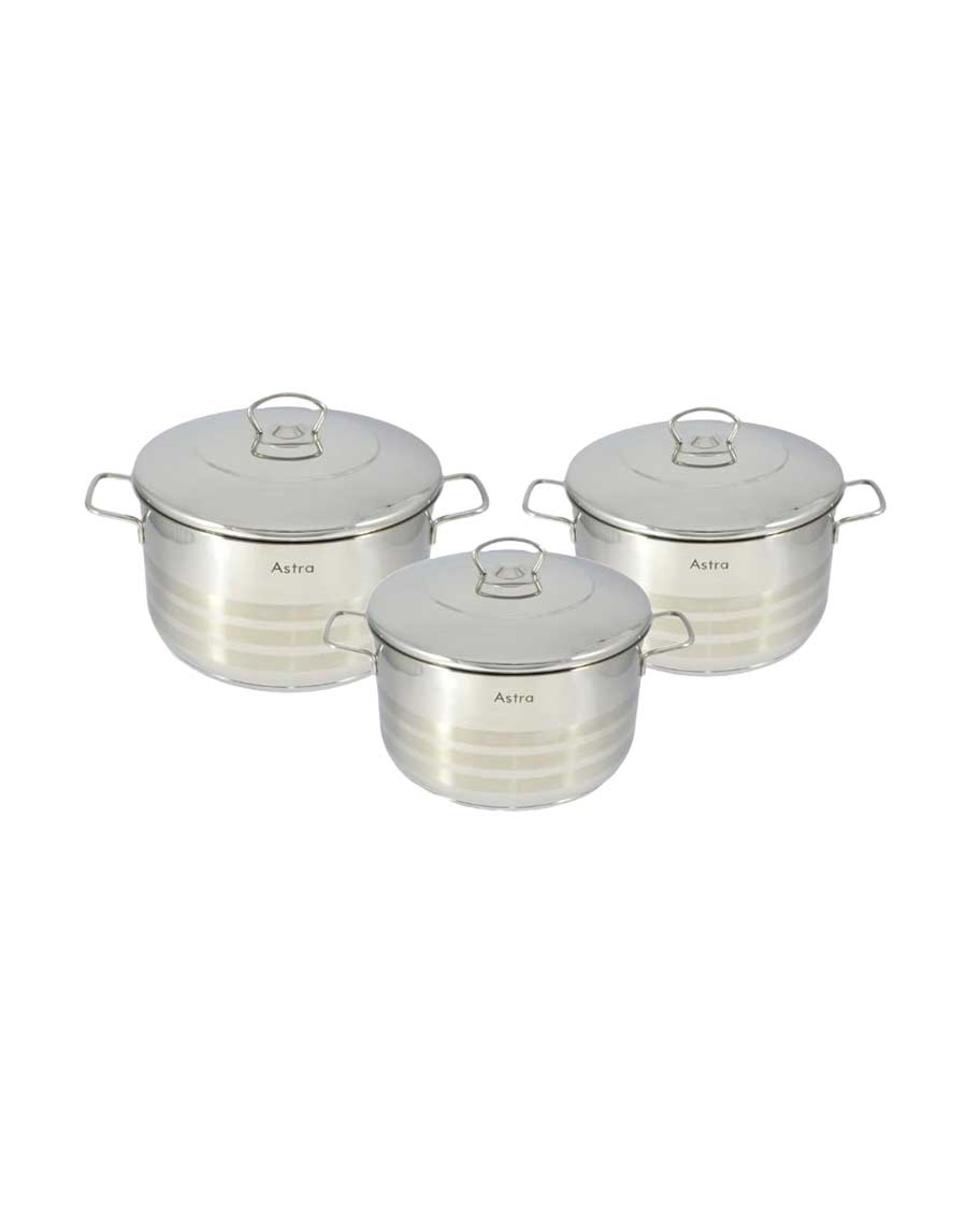 Astra Cookware Set 6pcs 26+28+32cm C-hm120 - image 2