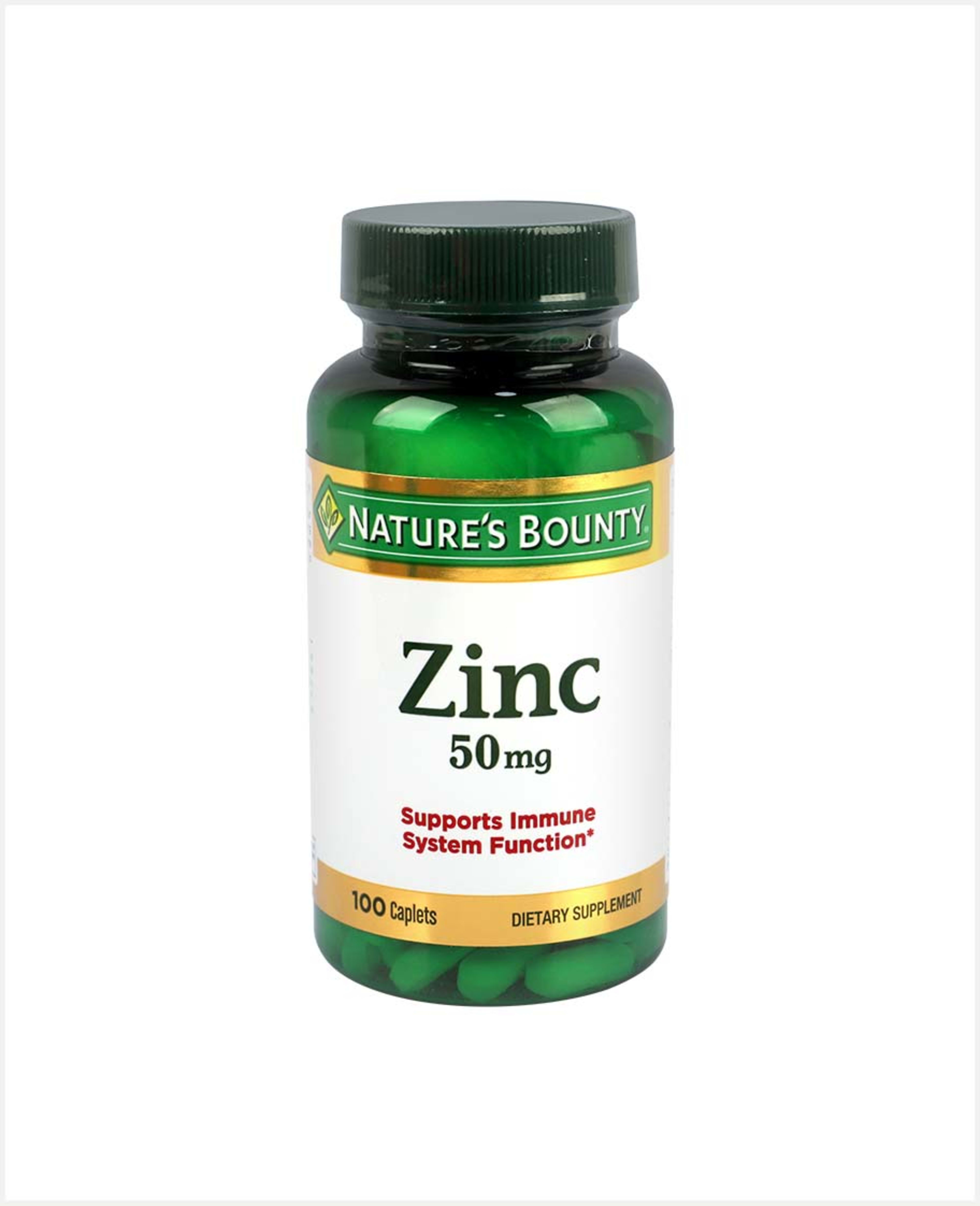 Nature's Bounty Zinc 50mg Caplets 100pcs - image 3