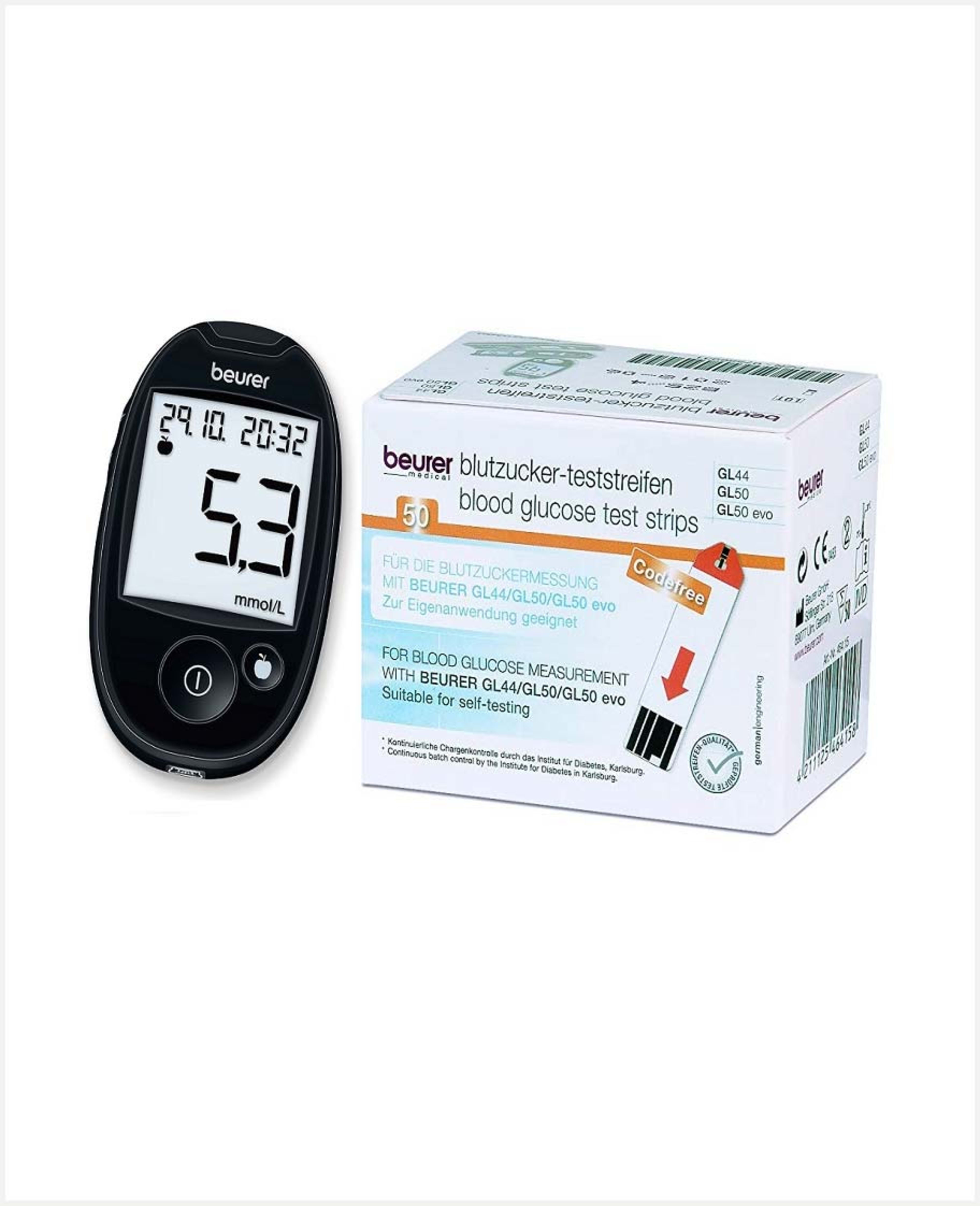 Beurer Glucose Monitor +50 Strip (179+131) Gl 44 - image 3