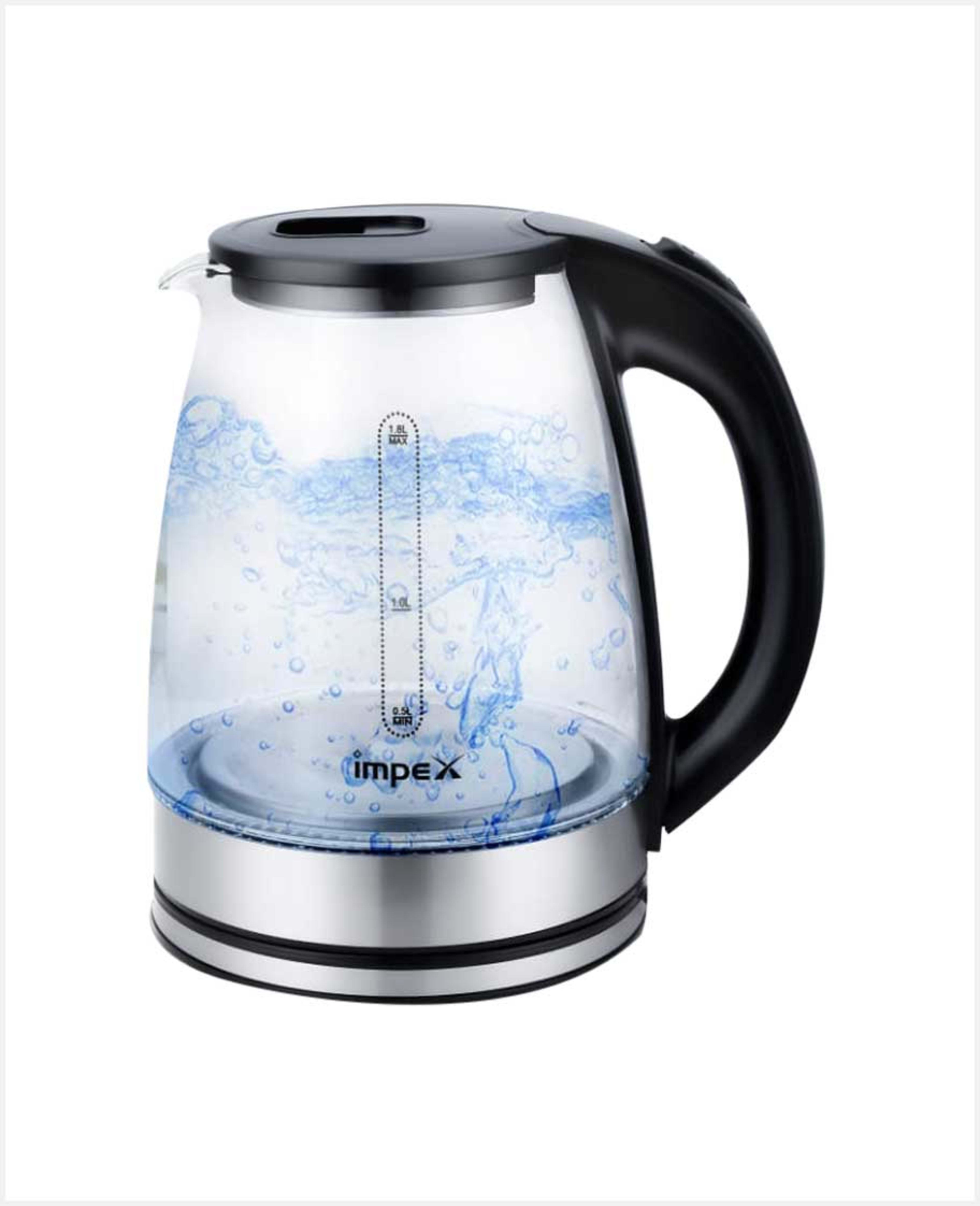 Impex Electric Kettle 1500w 1.8ltr Steamer 1805 - image 2