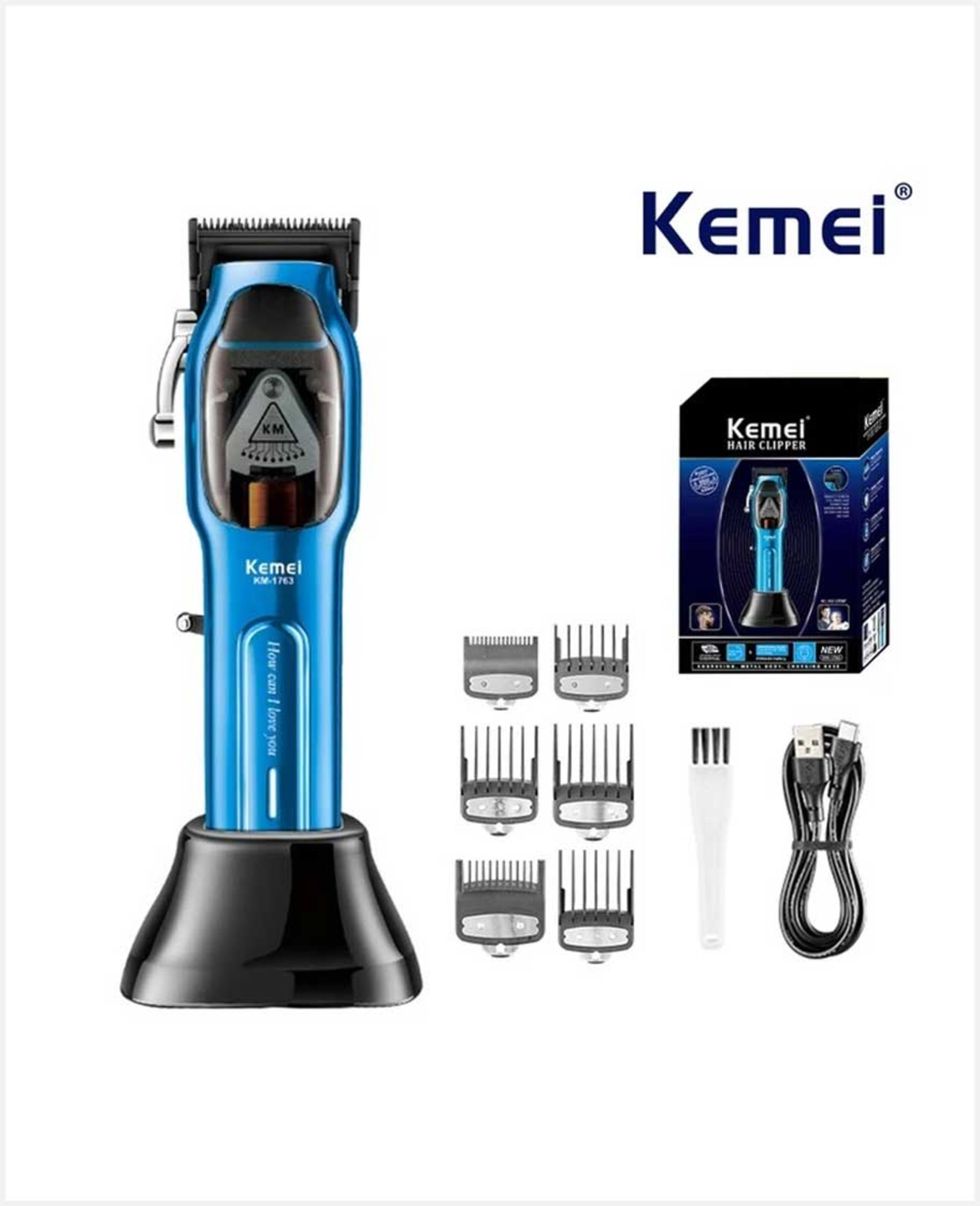 Kemei Profesional Men's Hair Clipper Km-1763 - image 3
