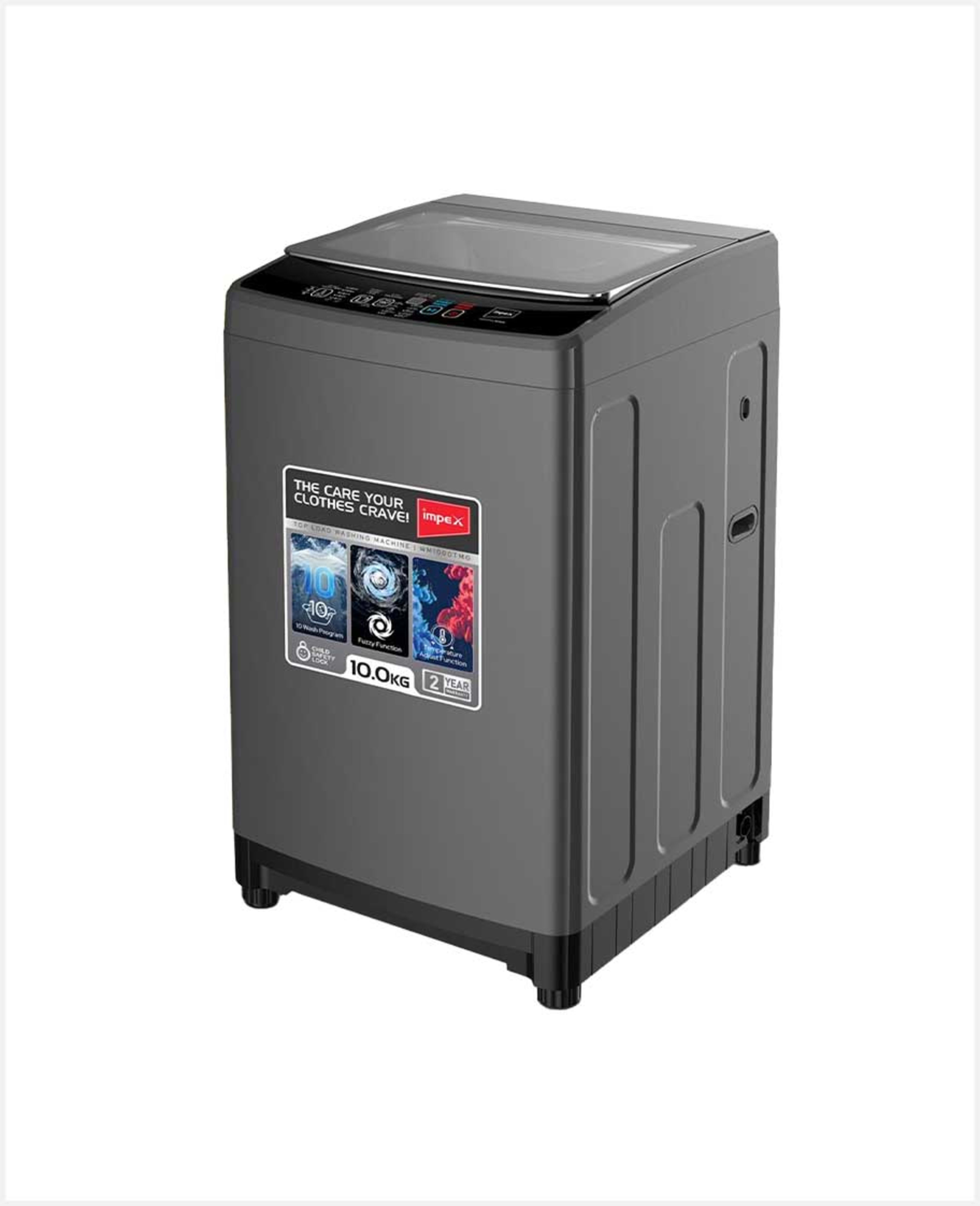 Impex Top Load Washing Machine 10kg Wm1000tmg - image 3