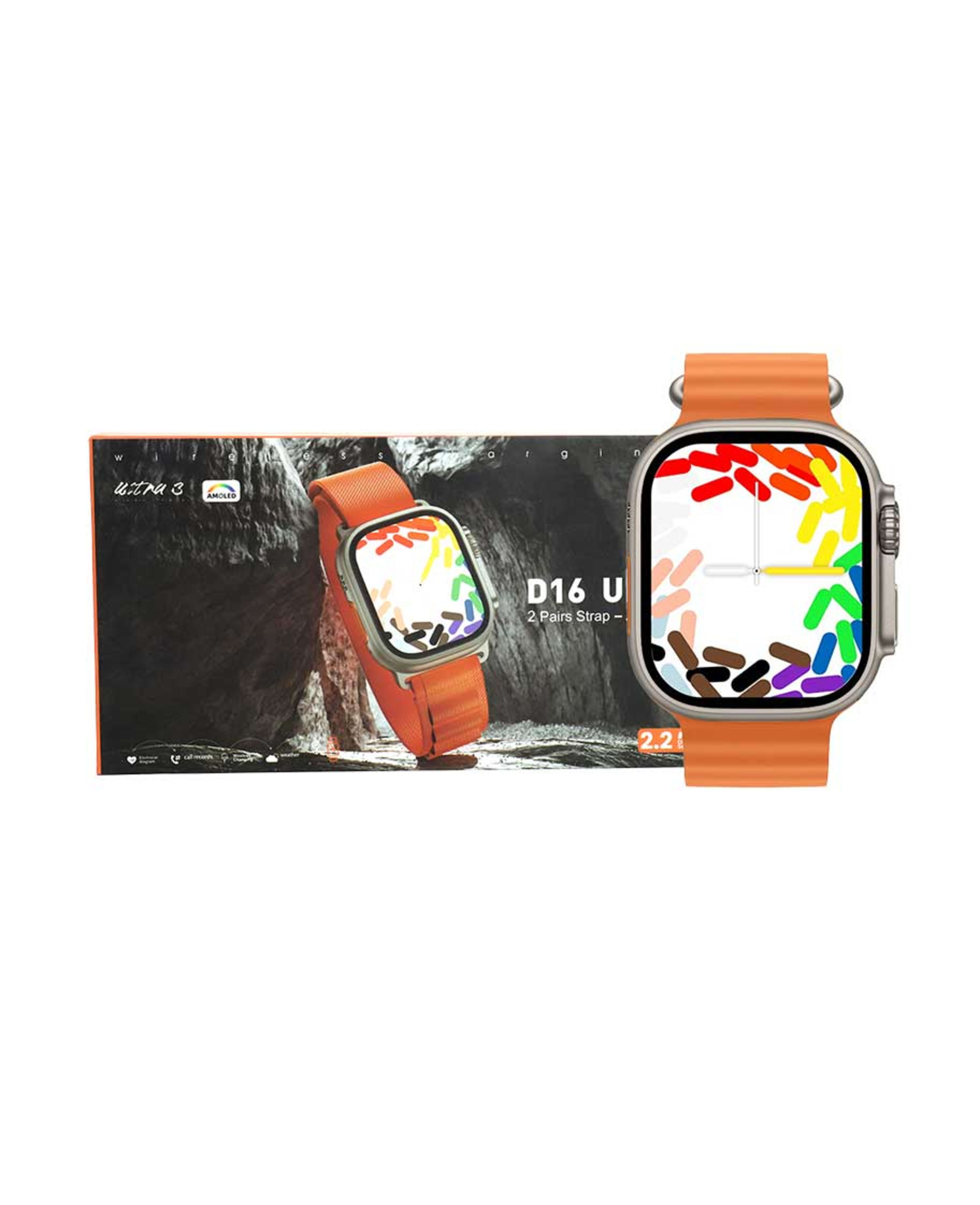 Ultra Smart Watch 2 Pairs Strap D16 - image 3