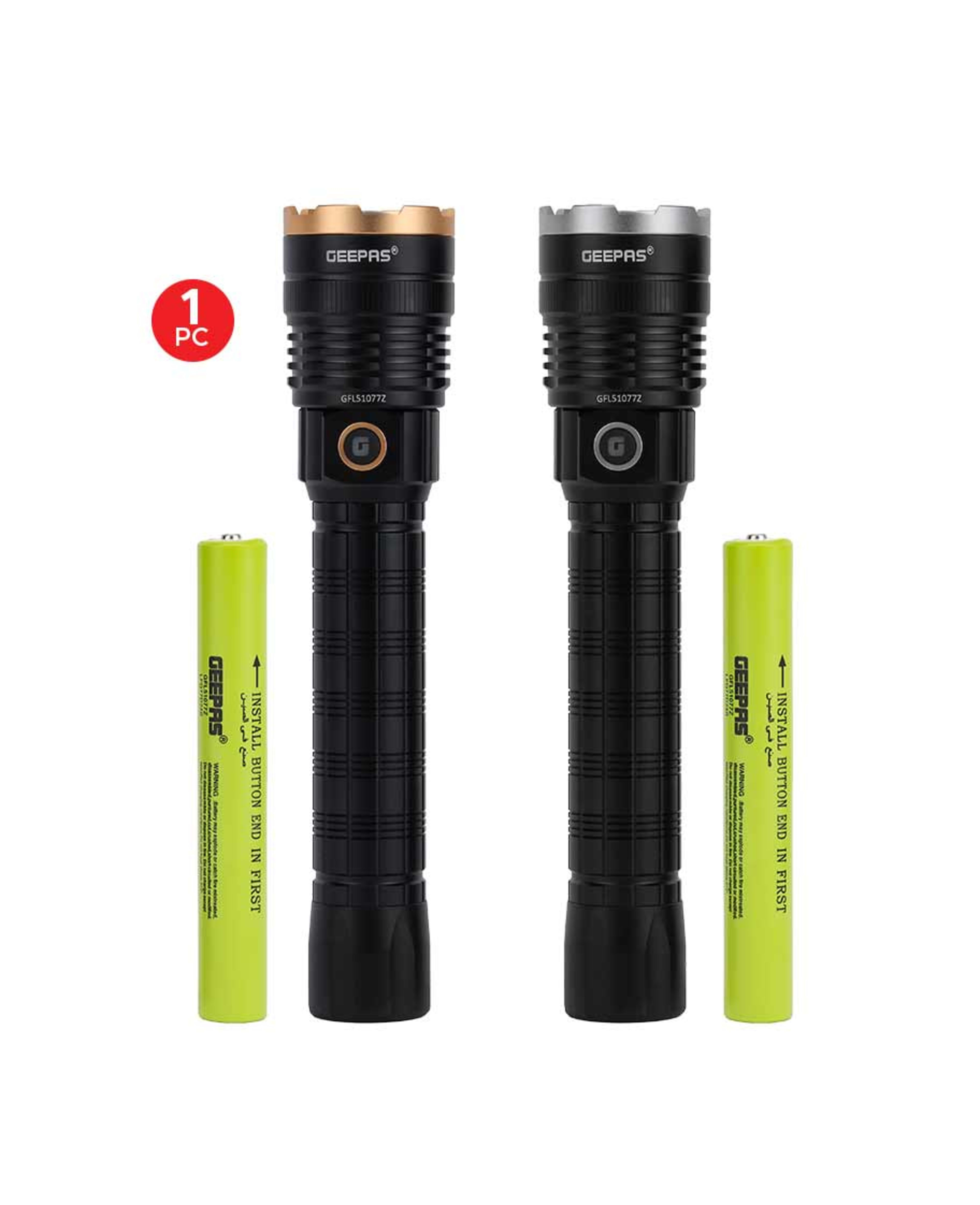 Geepas Zoomable LED Flashlight 30w Gfl51077 - image 3