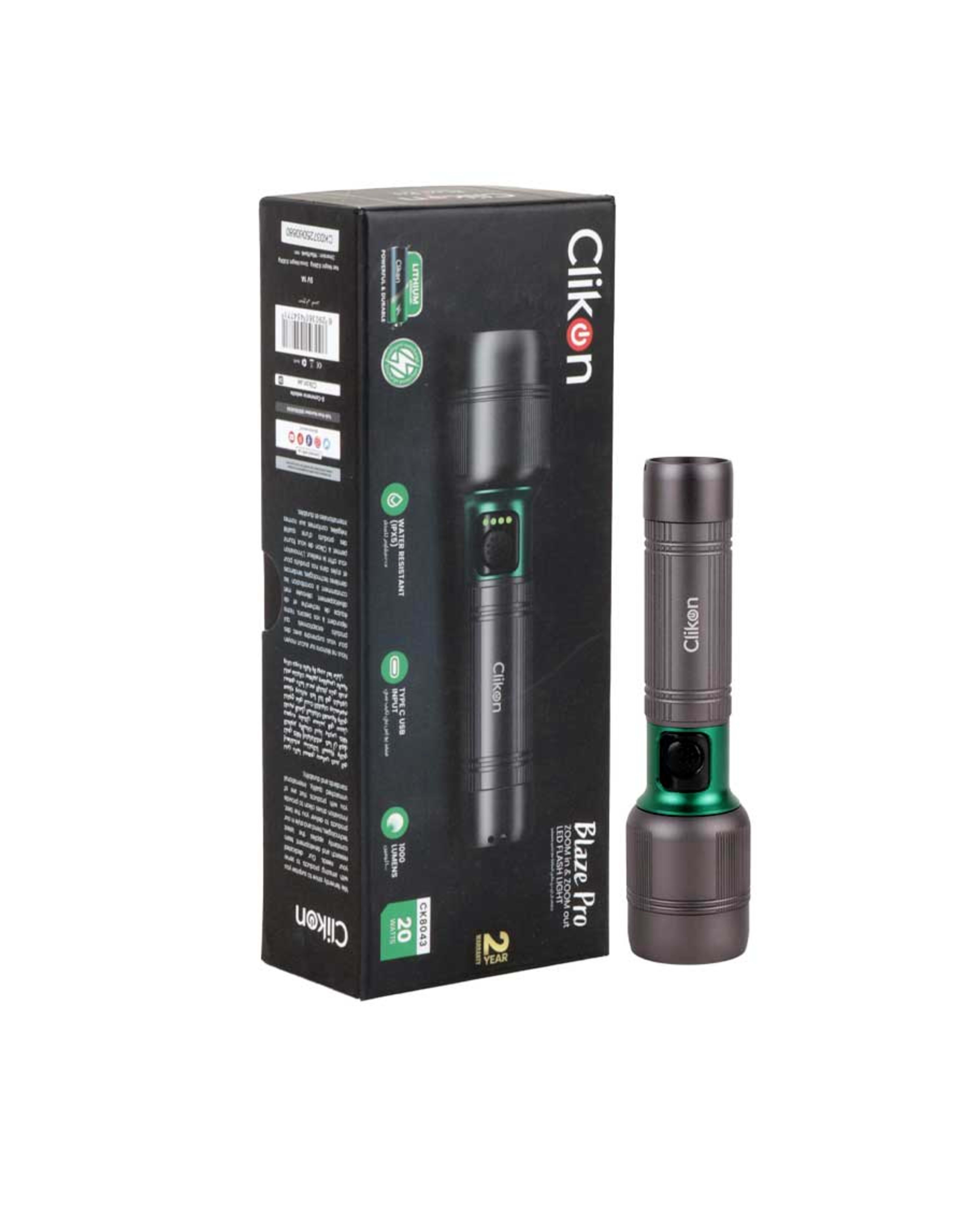 Clikon Zoom in Zoom Out Flashlight 20w Ck8043 - image 2