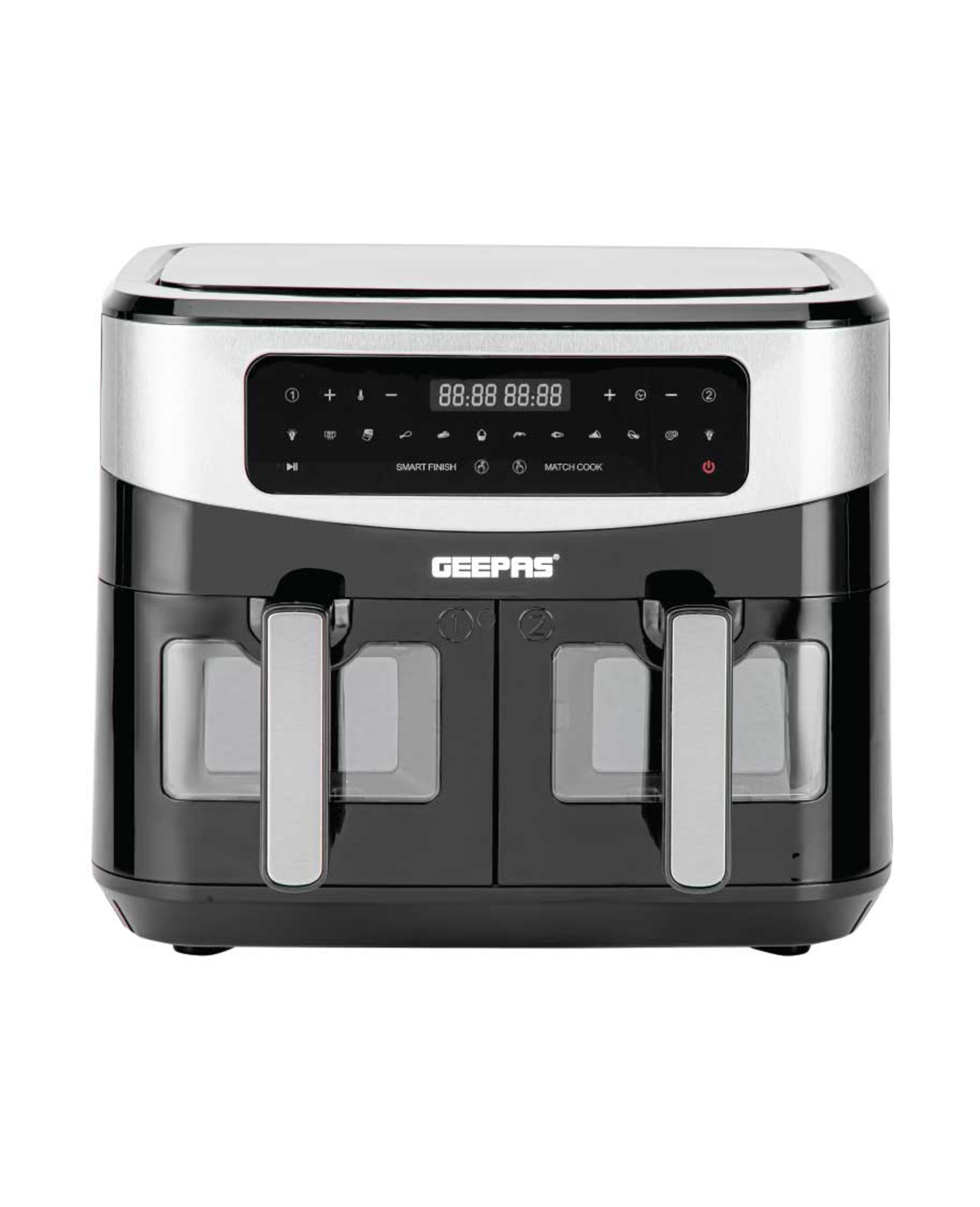 Geepas Dual Basket Air Fryer 9ltr 2600w Gaf37525 - image 2