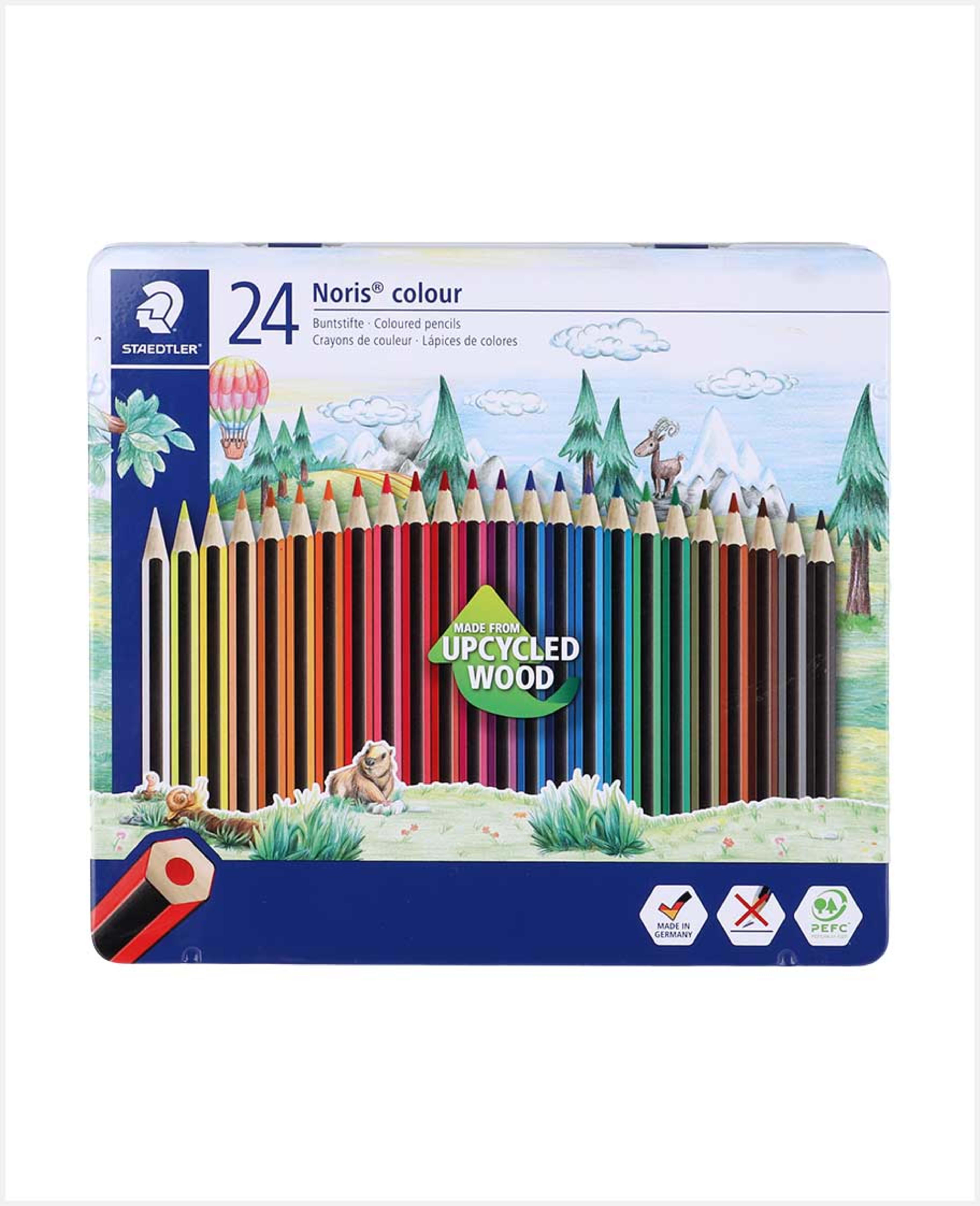 Staedtler Noris Coloured Pencils Metal 24colors Set St-185-m24 - image 3