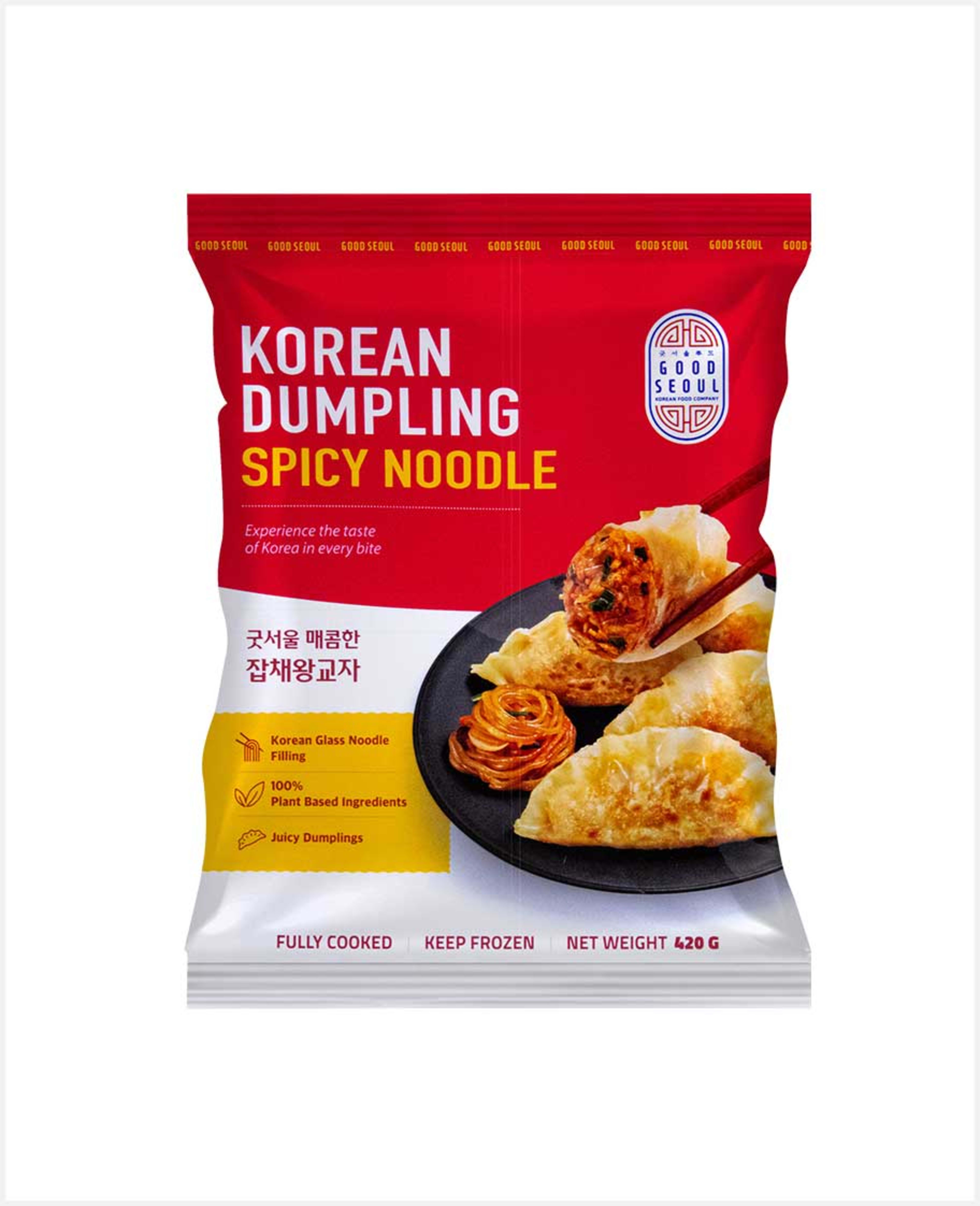 Good Seoul Korean Dumpling Spicy Noodle 420gm - image 3