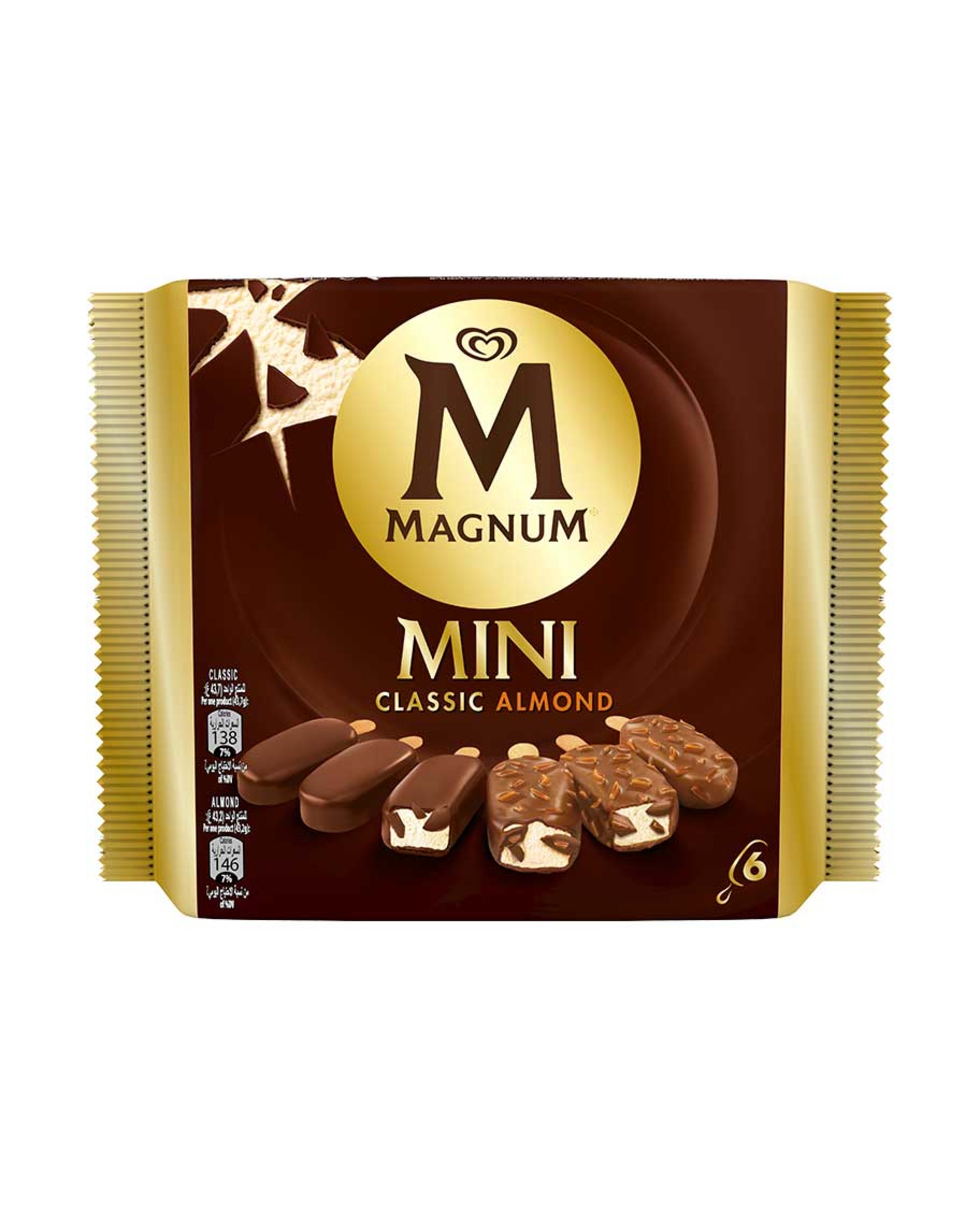 Magnum Mini Classic Almond Ice Cream 6pcs 330ml - image 2