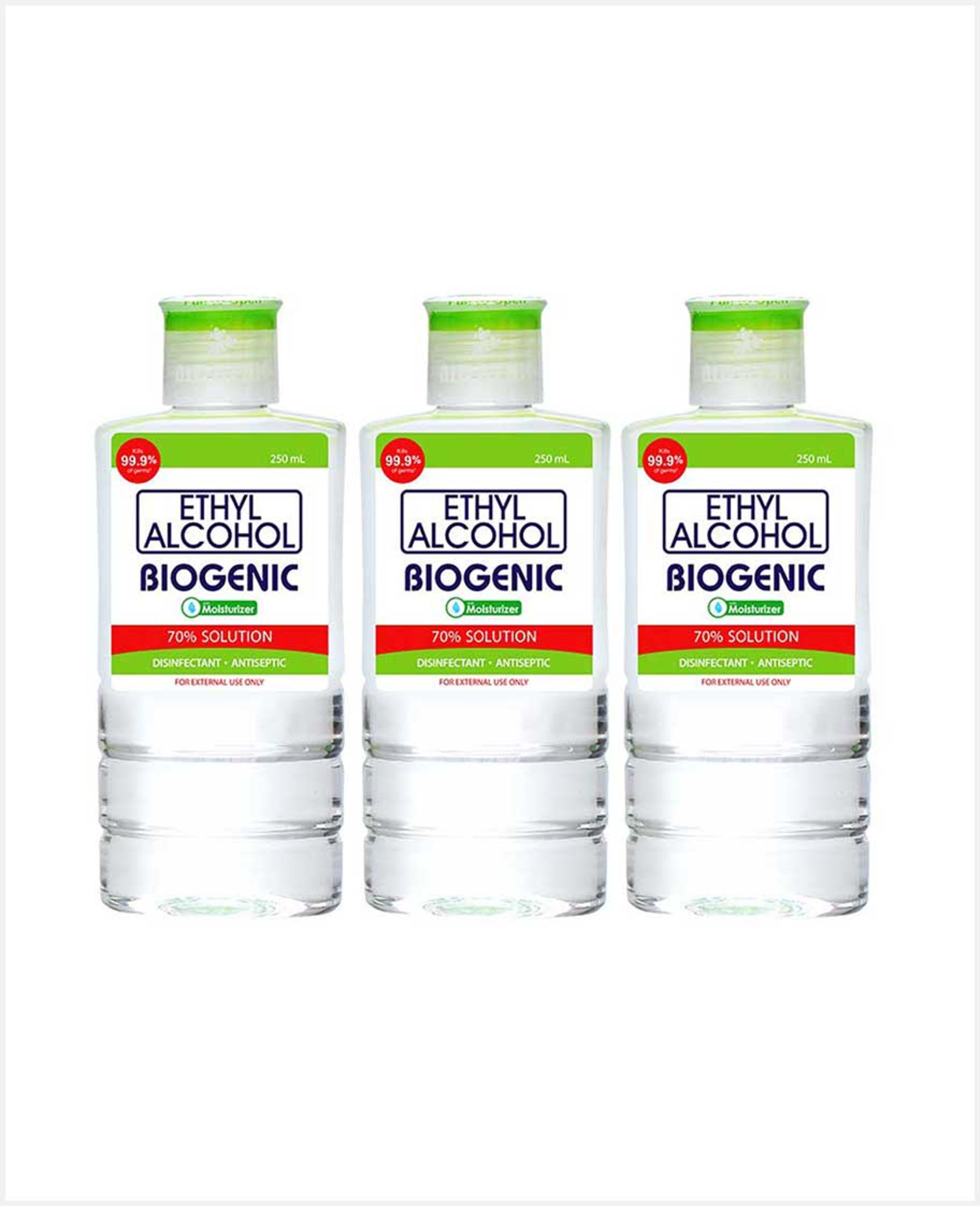 Biogenic 70% Ethyl Alcohol 3x250ml - image 3