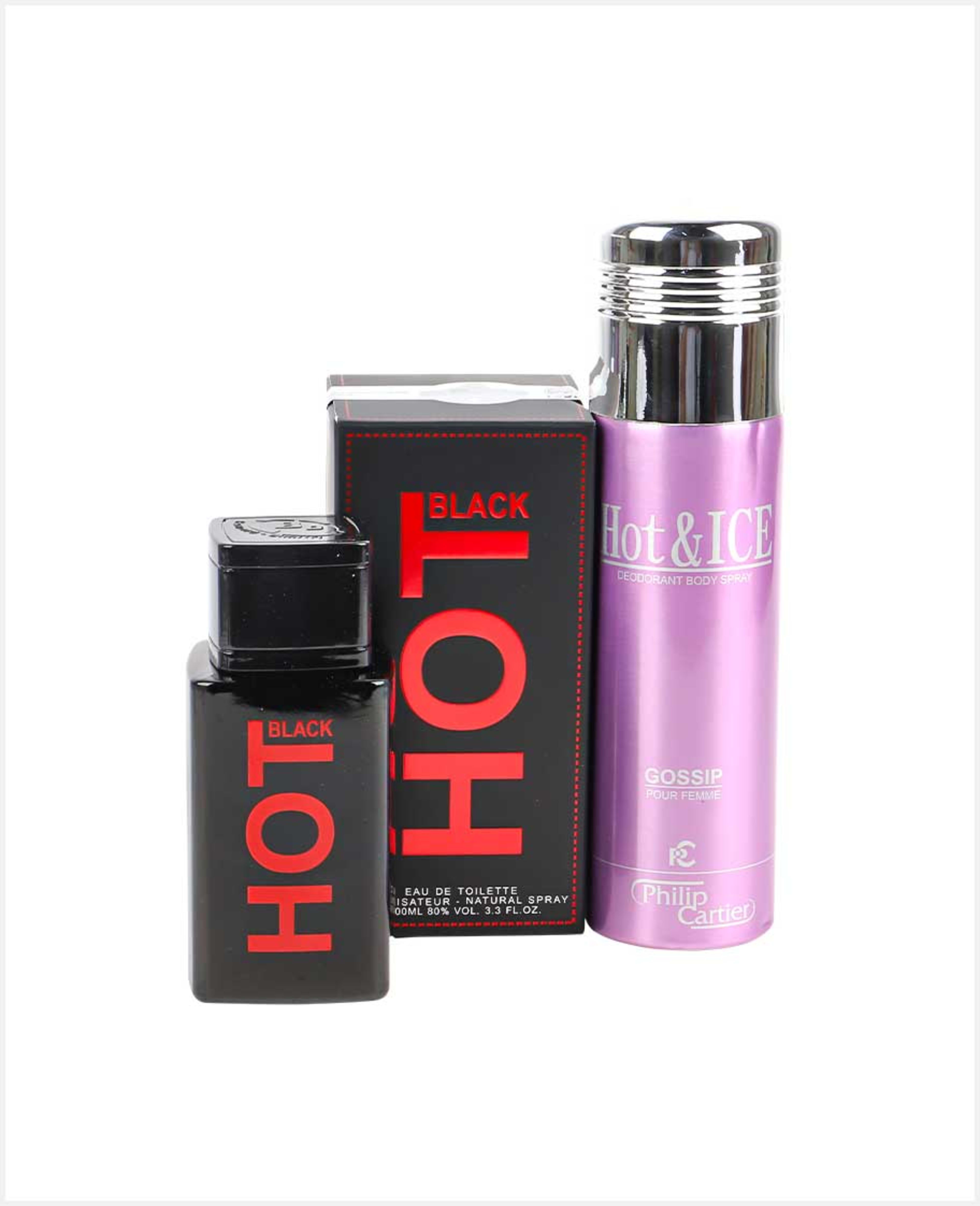 Hot Black Edt Spray 100ml+hot & Ice Deodorant Body Spray 200ml - image 3
