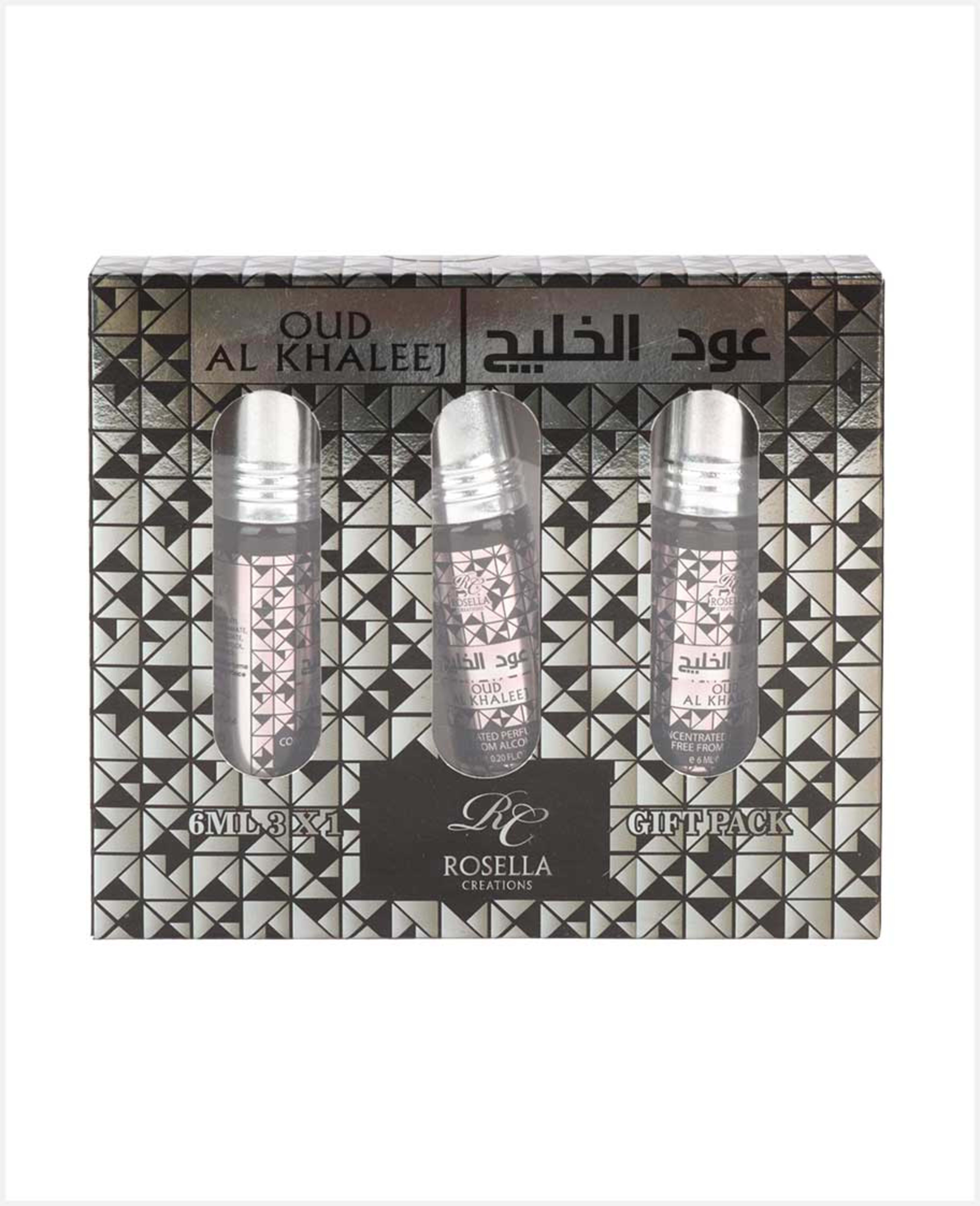Rosella Creations Oud Al Khaleej Gift Pack 3x6ml - image 3