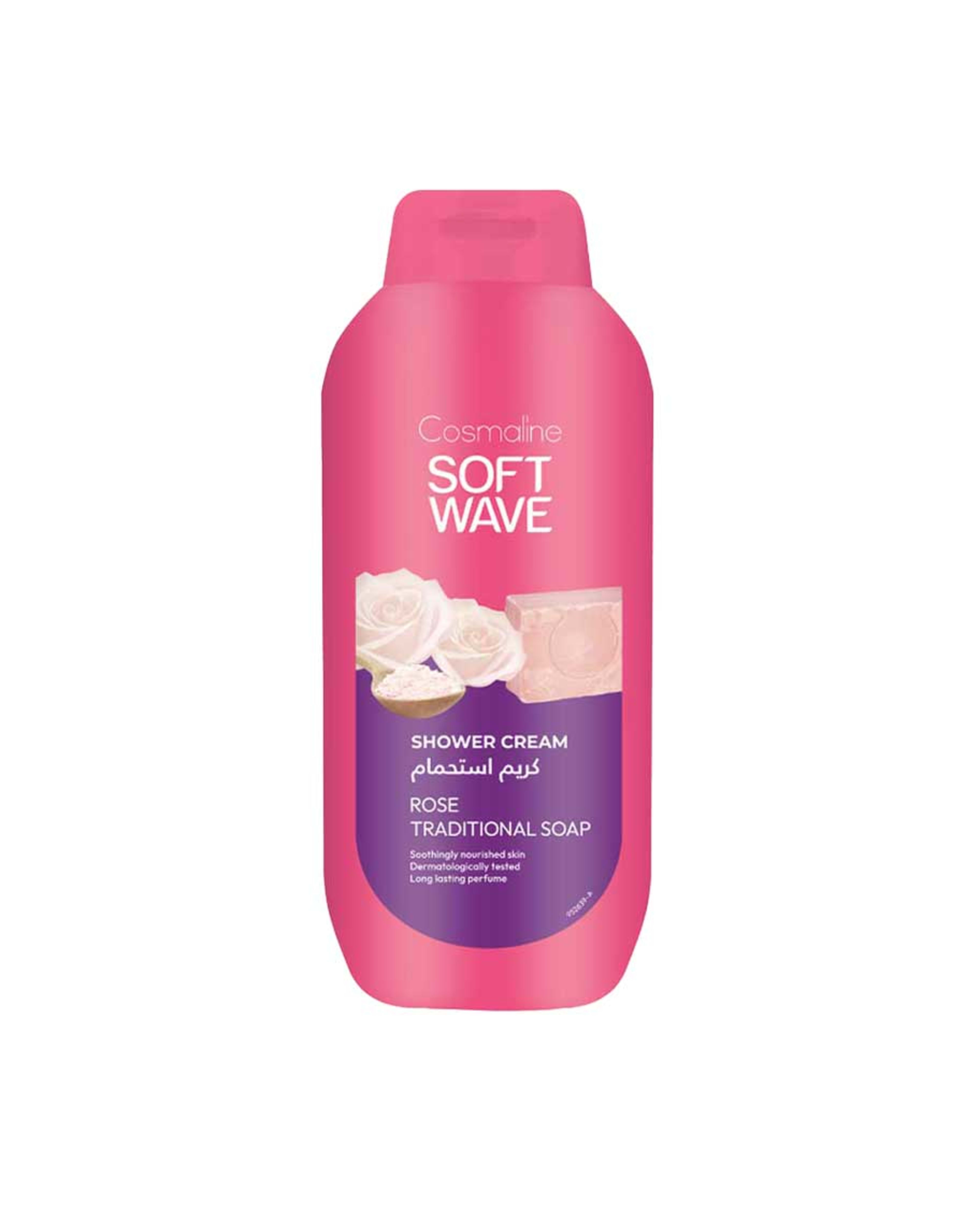 Cosmaline Soft Wave Shower Cream Rose Traditional Soap 650ml - image 2