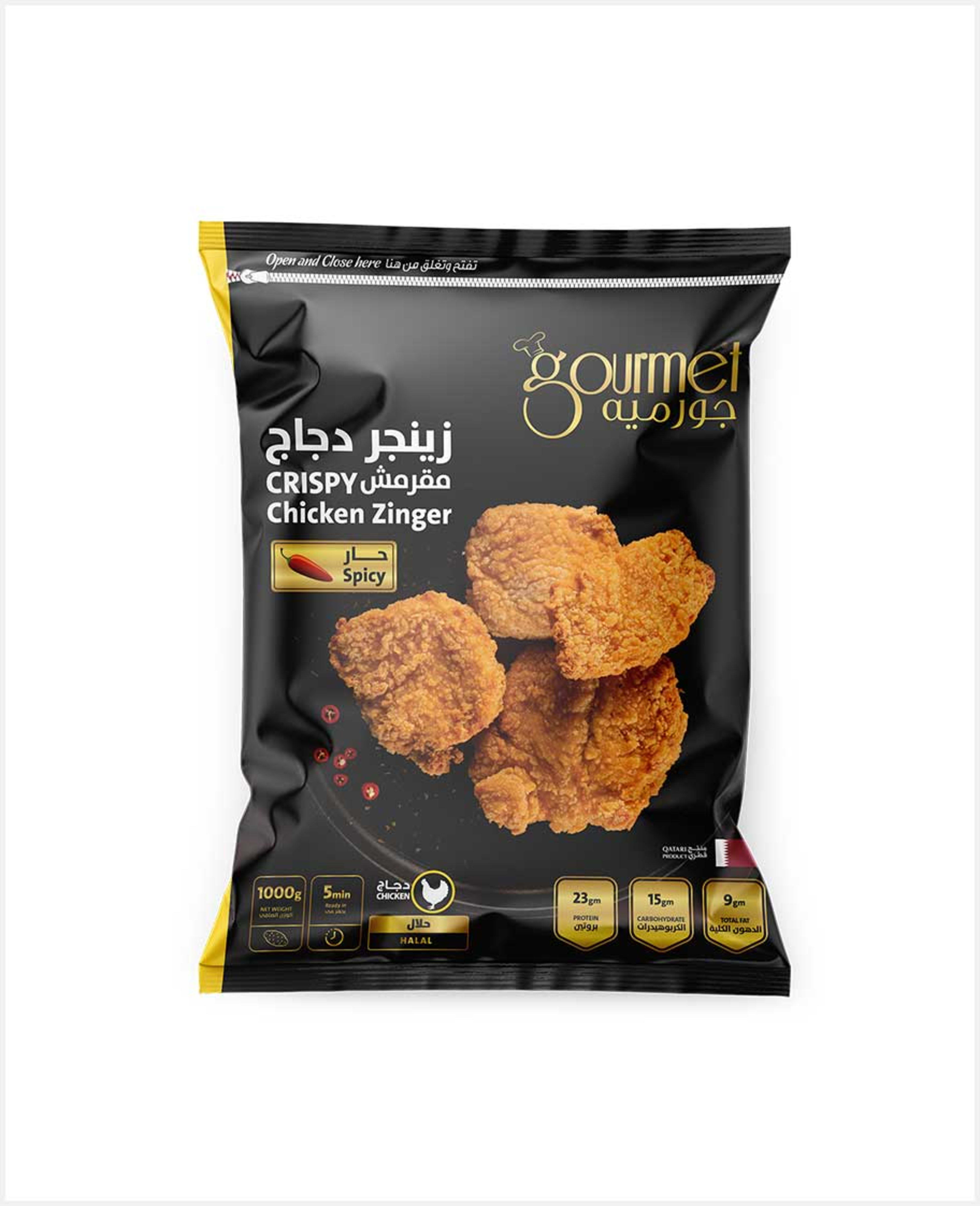Gourmet Breaded Chicken Zinger Spicy 1kg