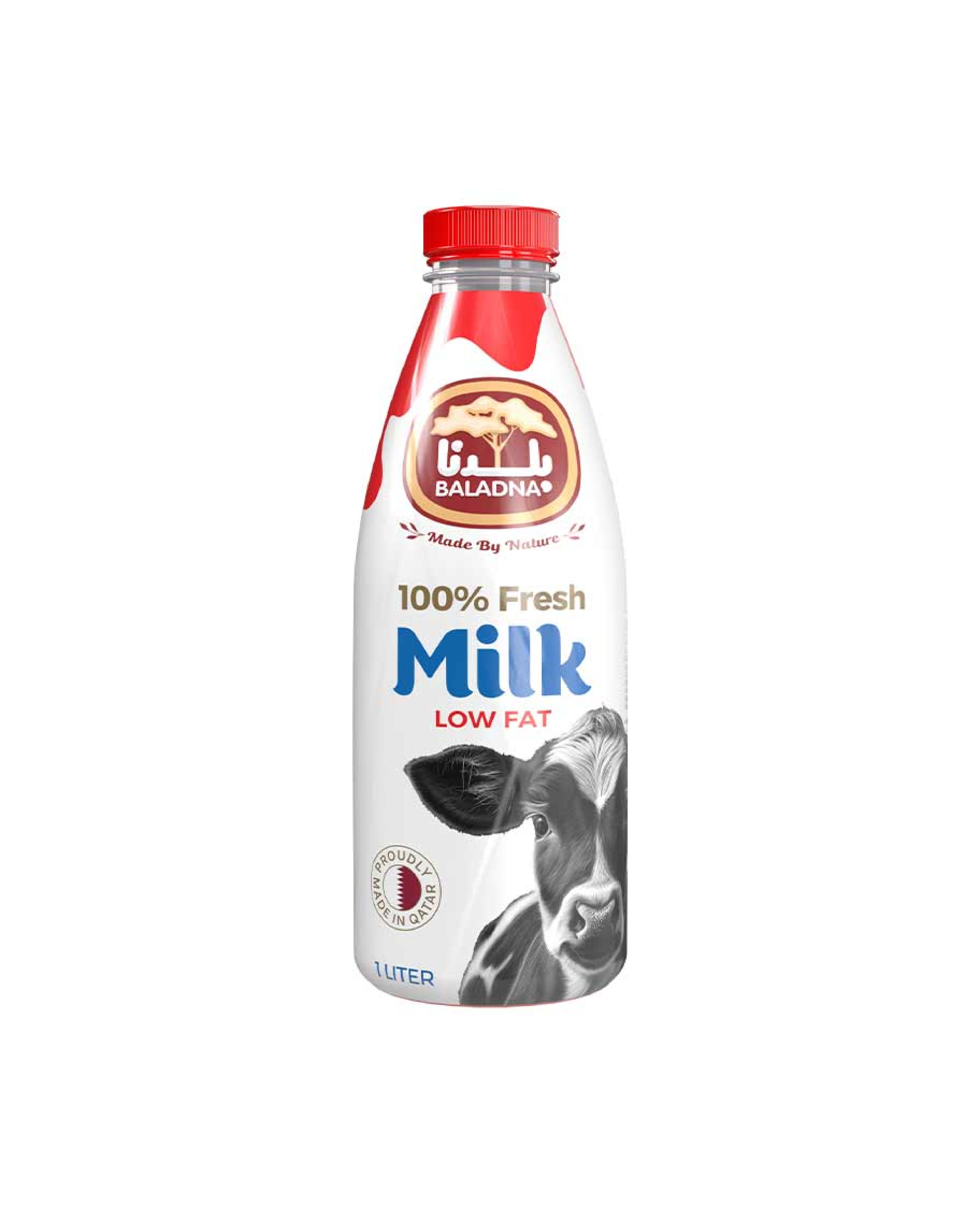 Baladna Fresh Milk Low Fat Cow Milk 1ltr