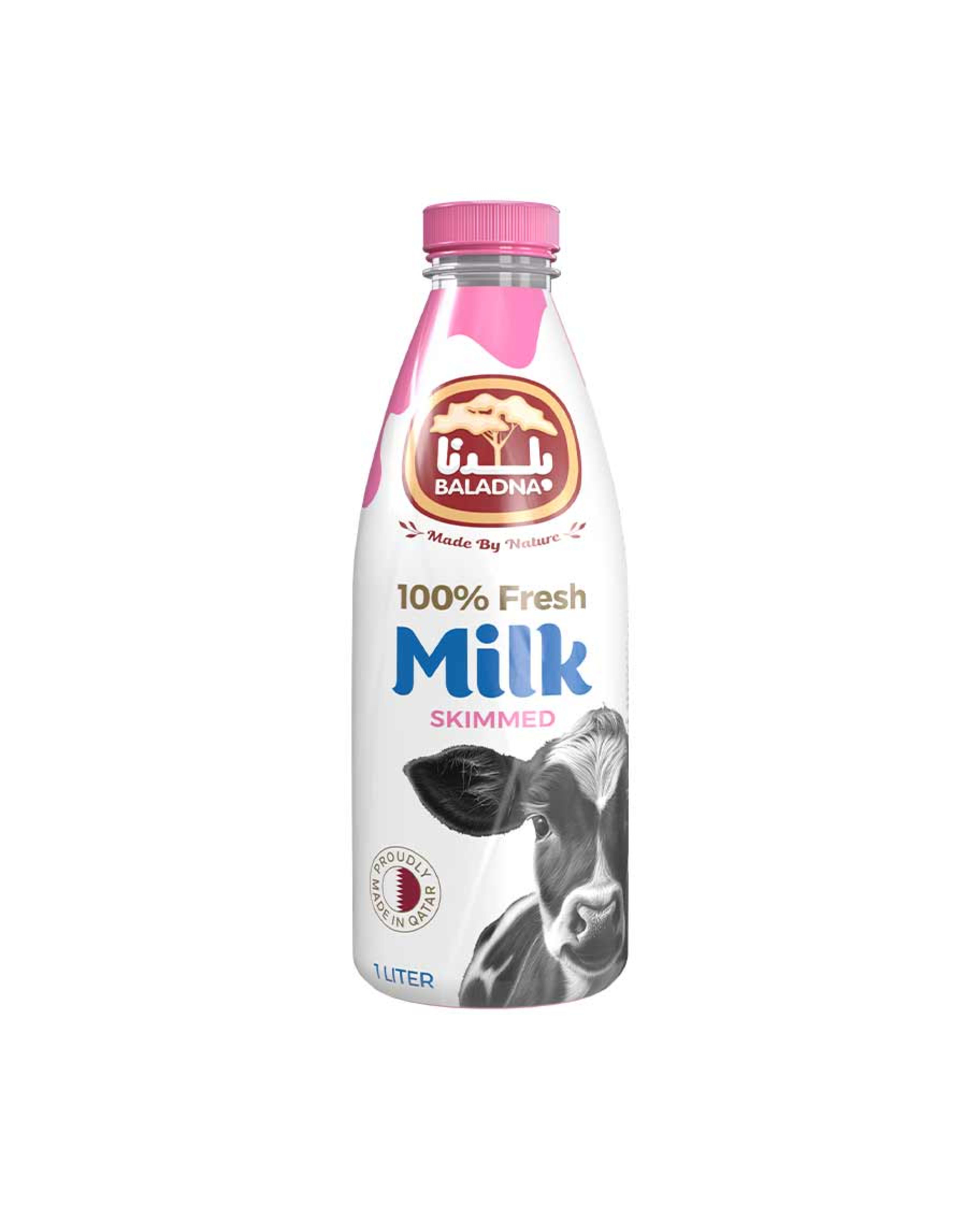 Baladna Fresh Skimmed Milk 1ltr
