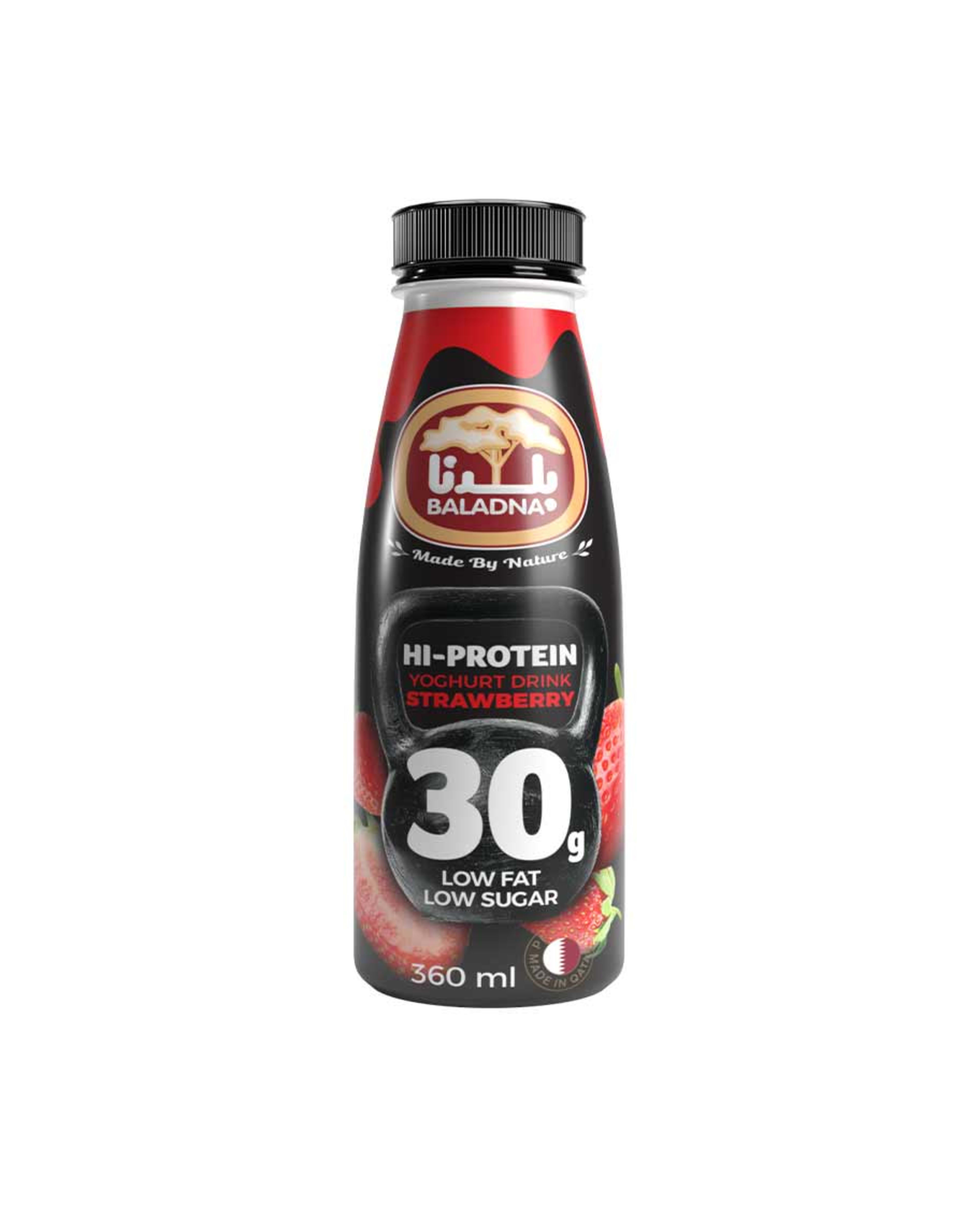 Baladna Hi-protein Strawberry Yoghurt Drink 360ml