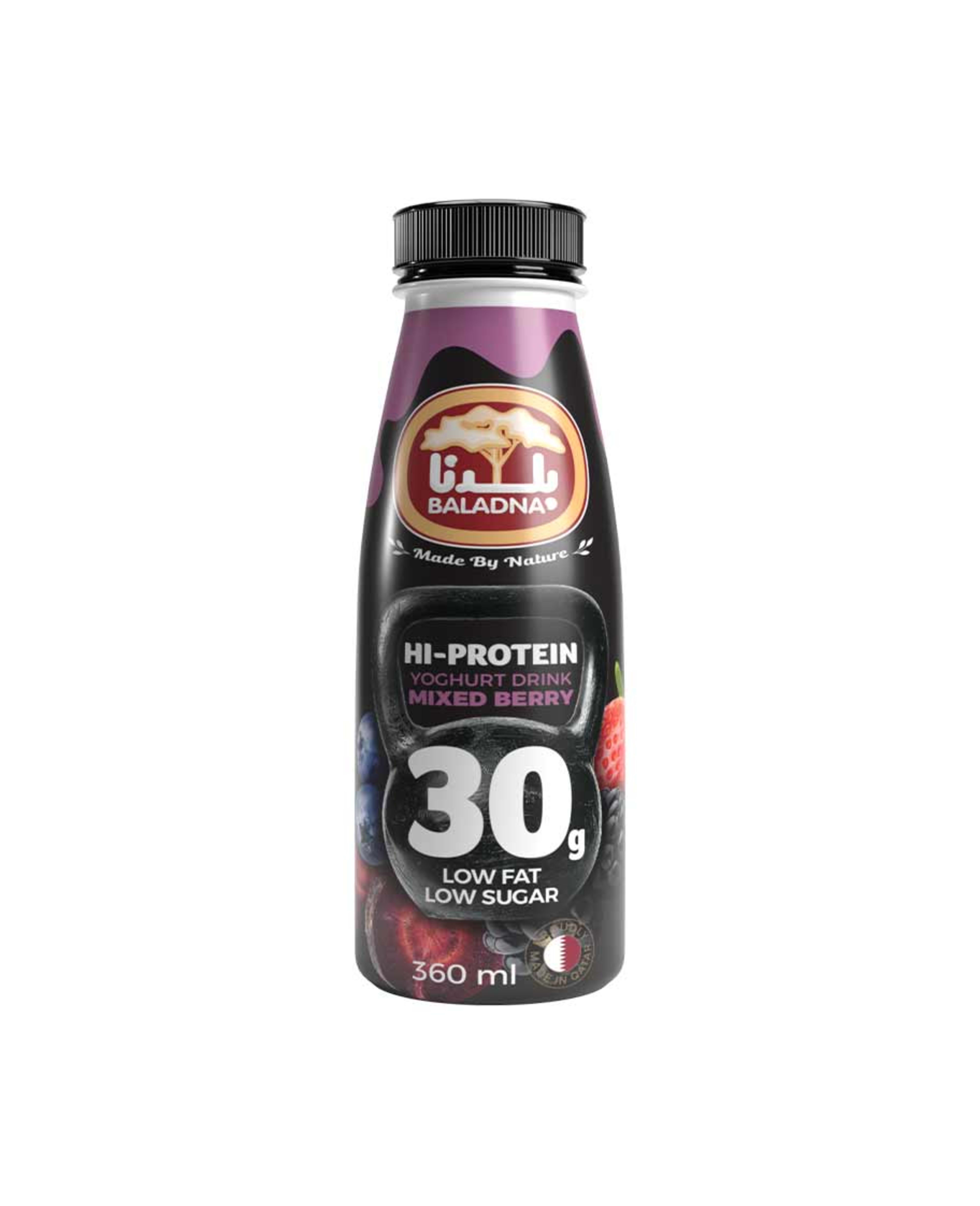 Baladna Hi-protein Mixed Berry Yoghurt Drink 360ml