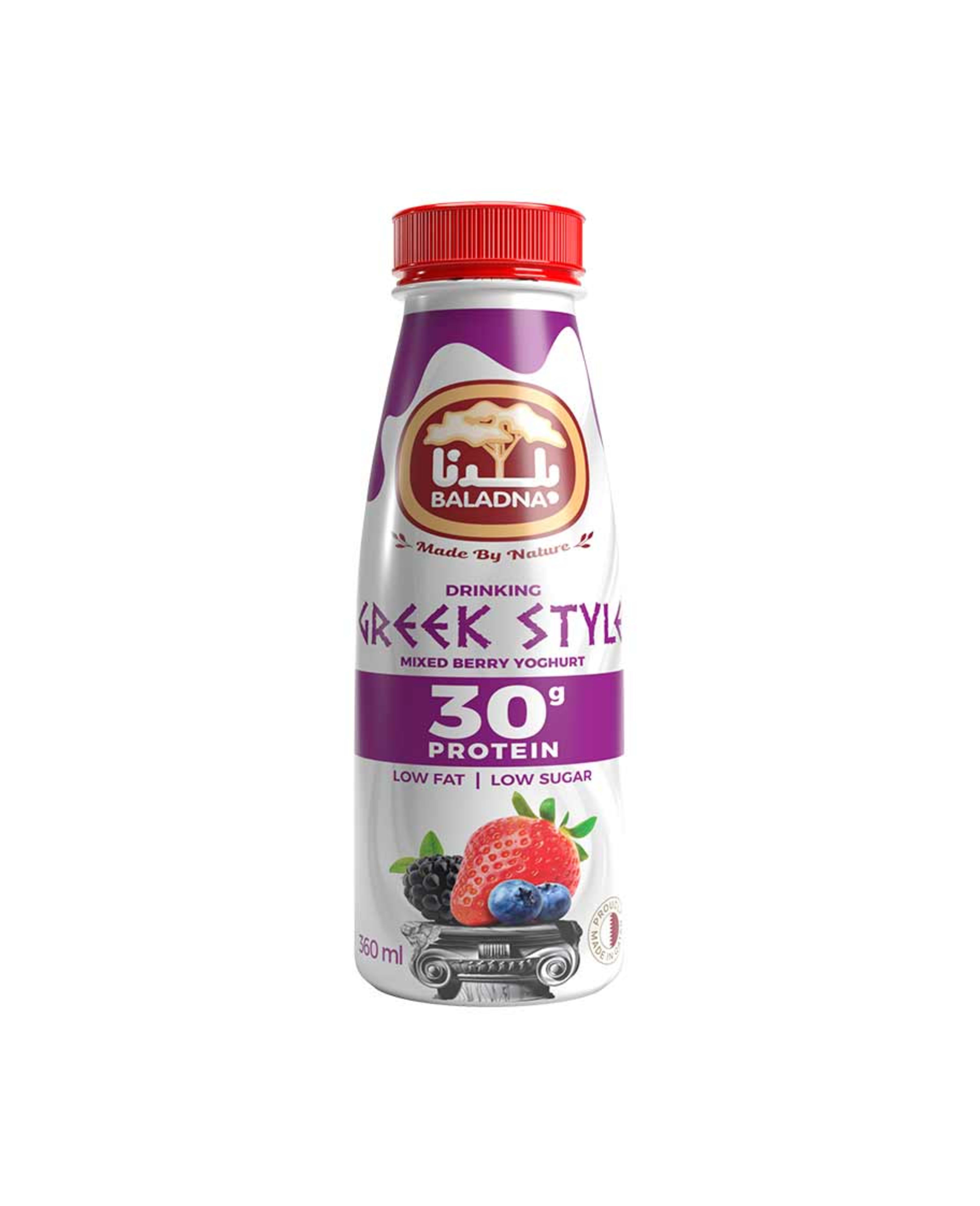 Baladna High Protein Mixed Berry Greek Yoghurt Drink 360ml