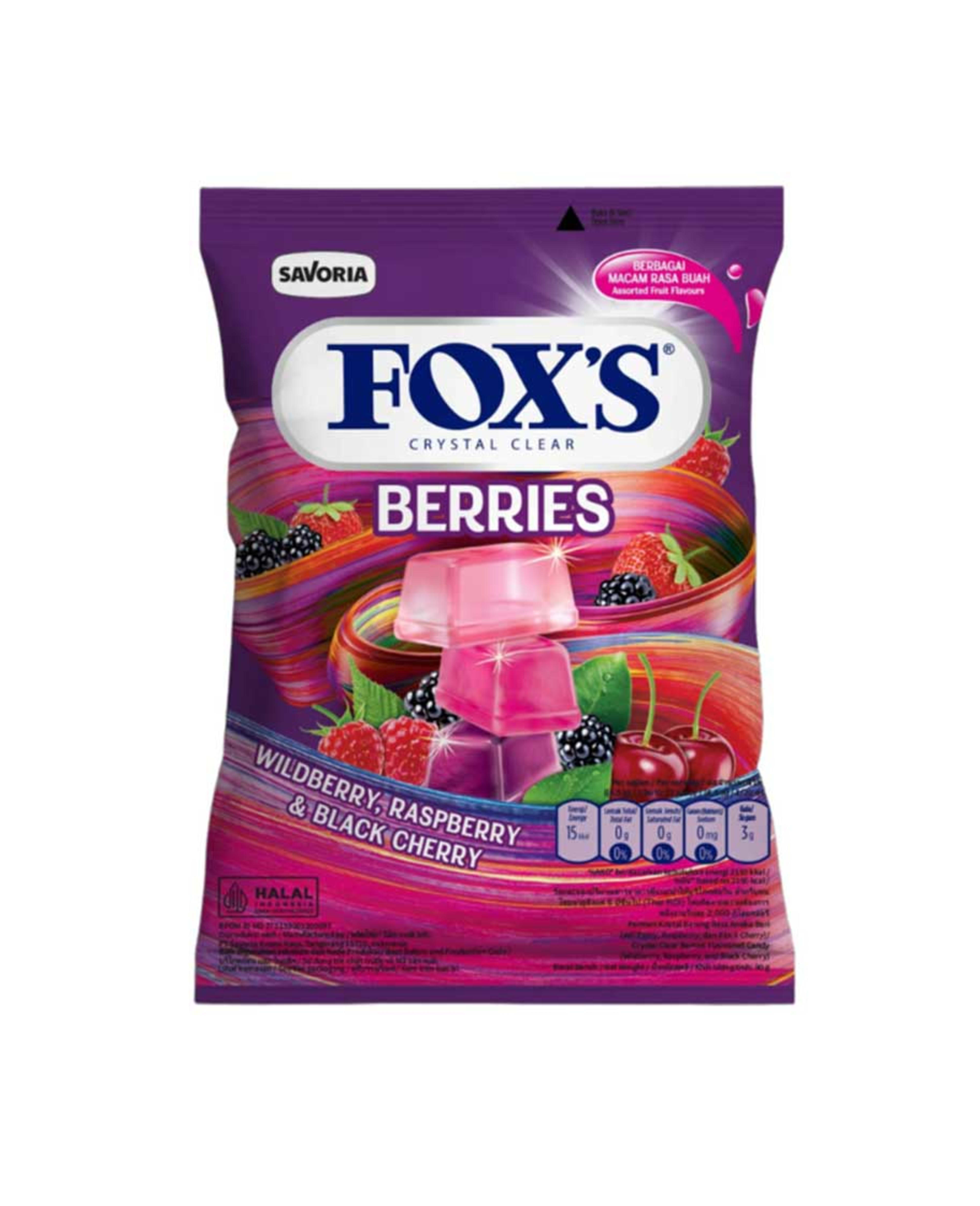 Fox's Crystal Clear Berries 90gm