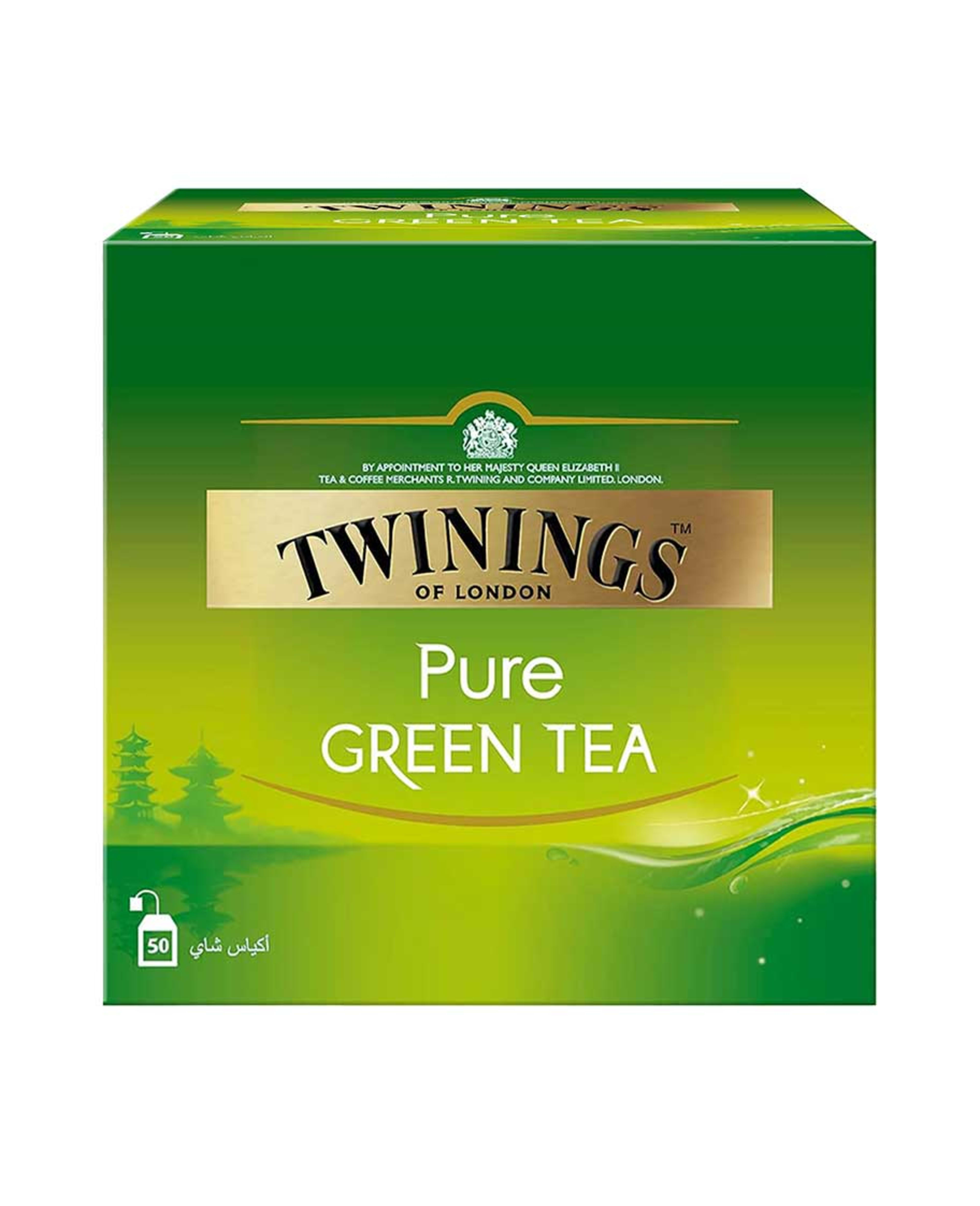 Twinings Pure Green Tea (50bagsx2gm) 100gm