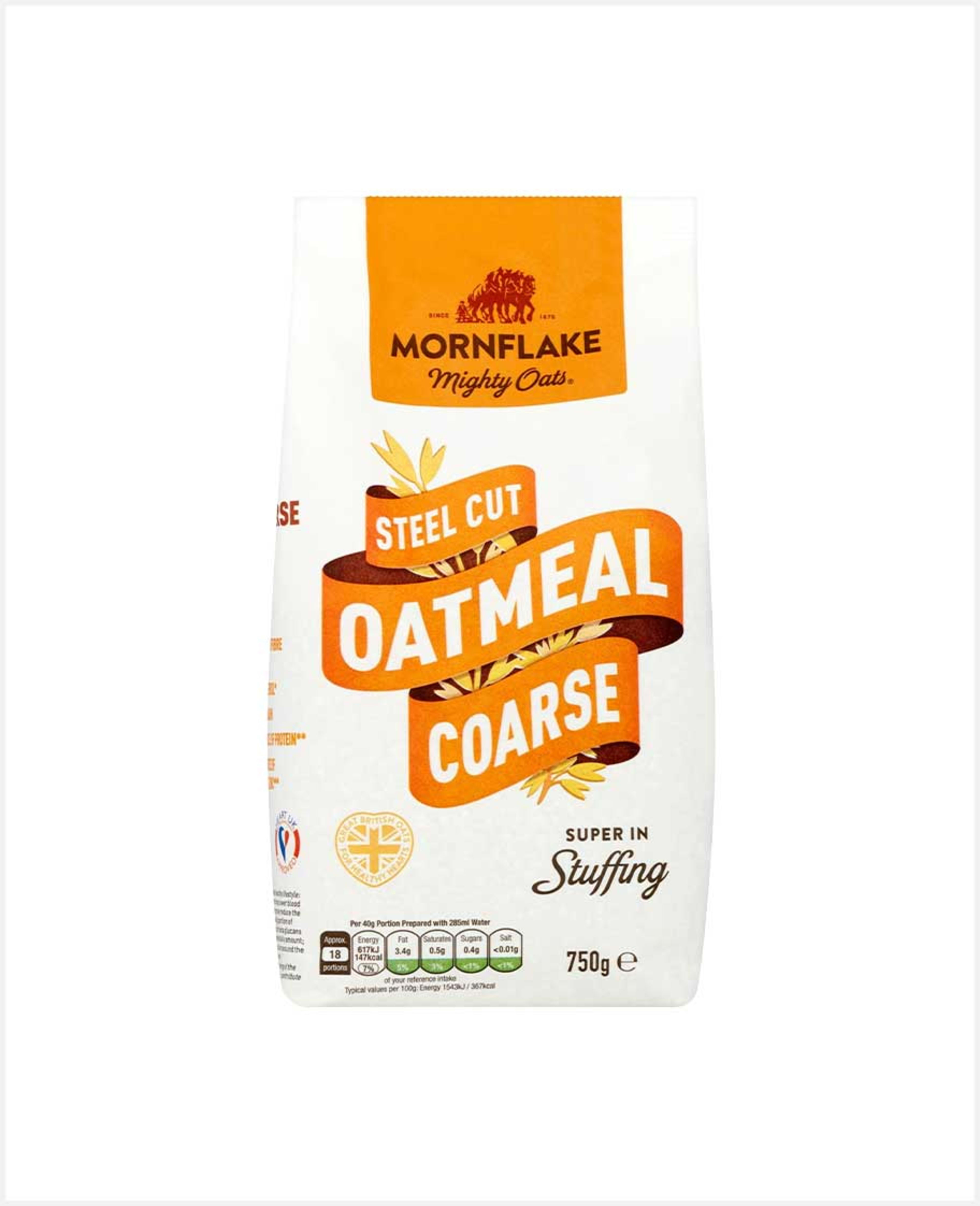 Mornflake Fine Oatmeal Bag 750gm