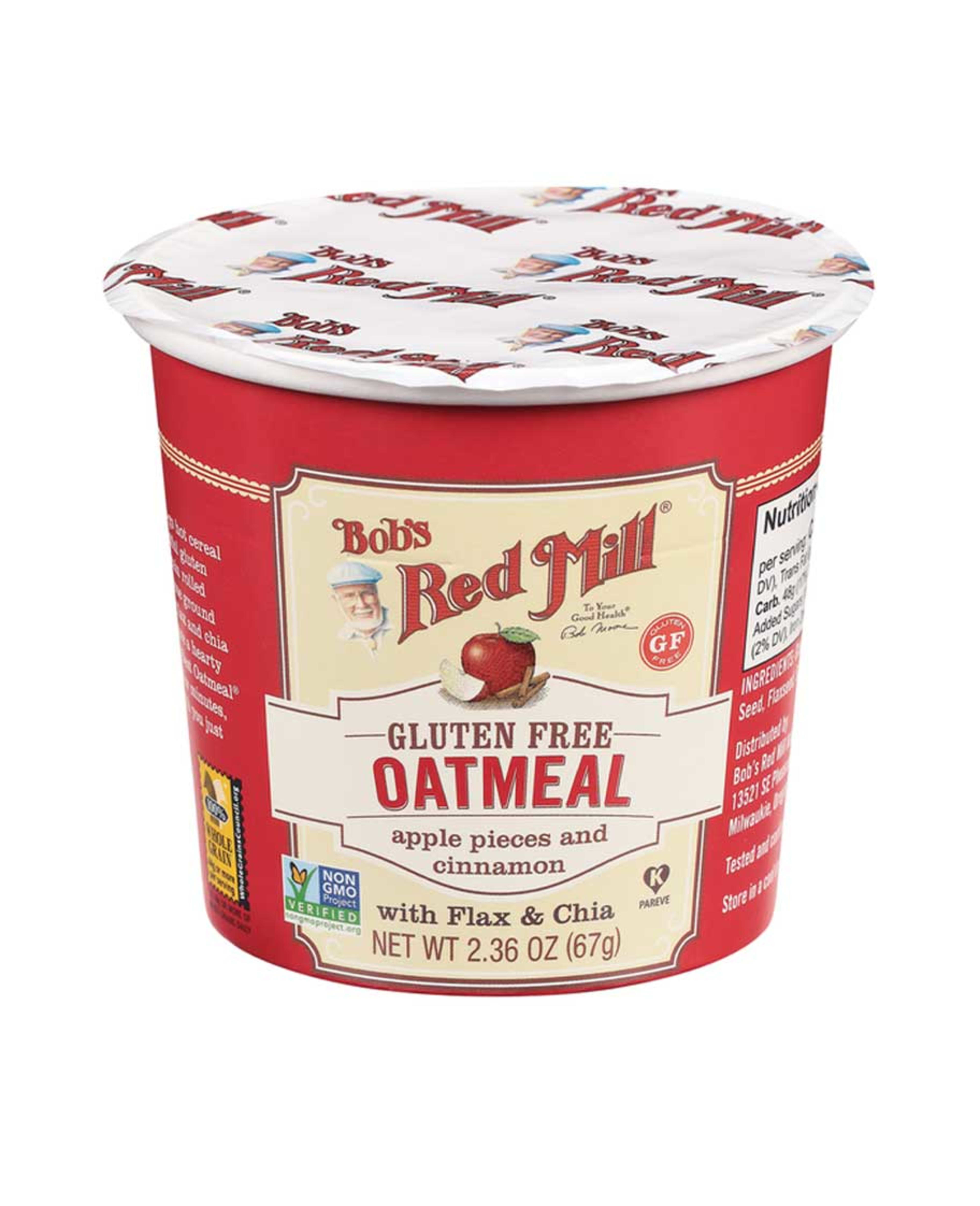 Bob's Red Mill Gluten Free Oatmeal Apple Pcs & Cinnamon 67gm