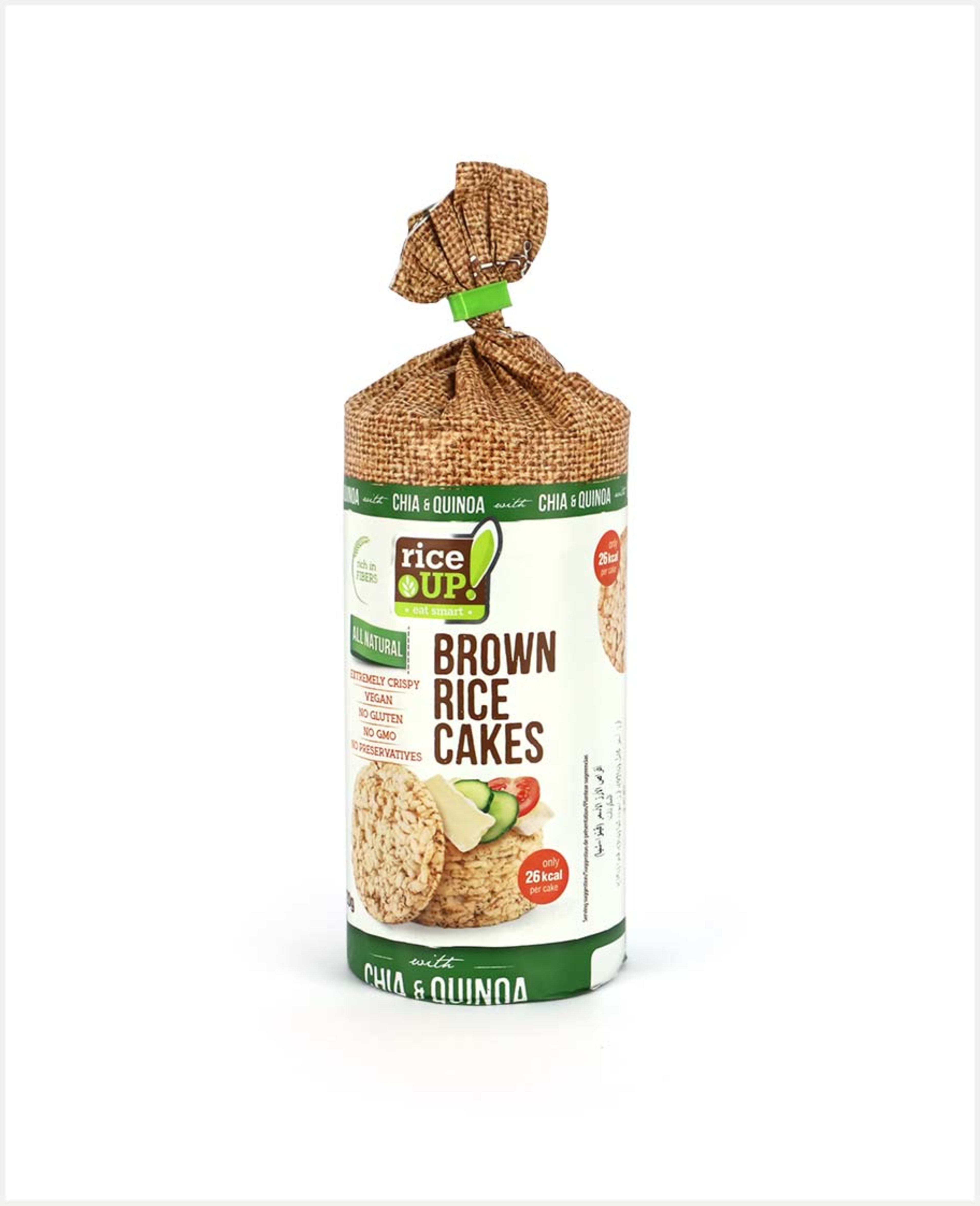 Rice up Brown Rice Cakes with Chia and Quinoa 120gm