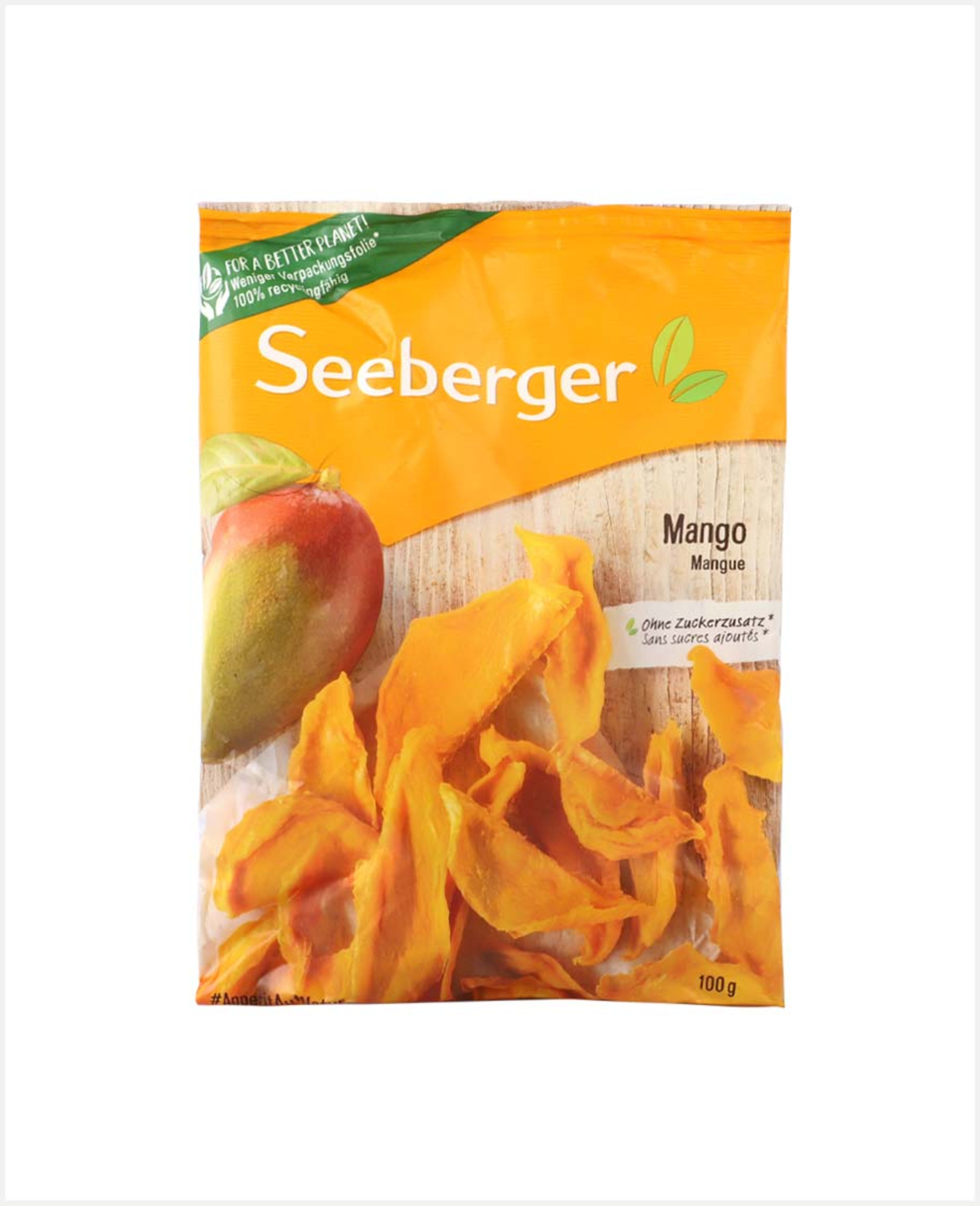 Seeberger Dried Mango Strips 100gm