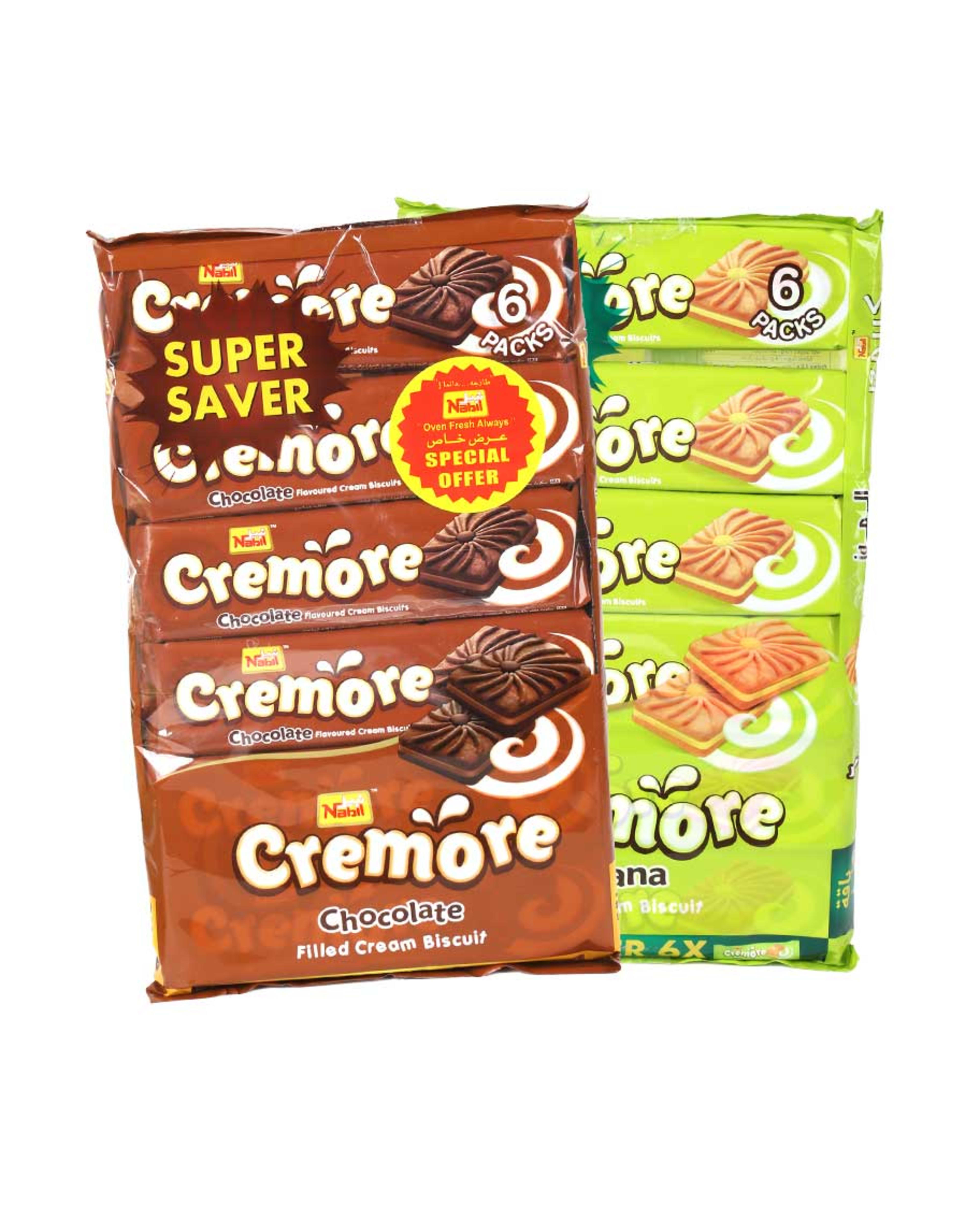 Nabil Cremore Biscuts Assorted 2packx6sx82gm Promo