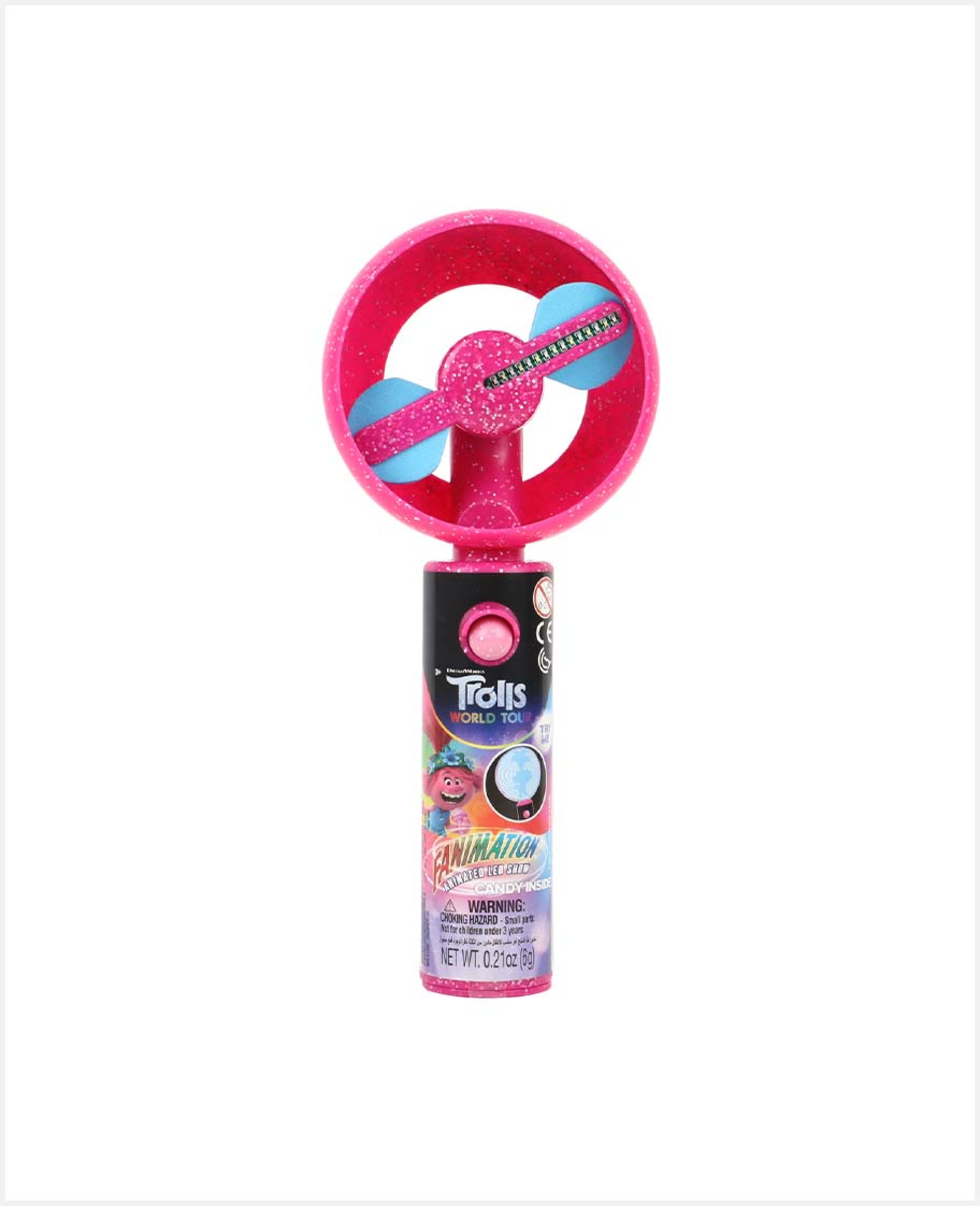 Candyrific Trolls Fanimation LED Show Candy Fan 6gm