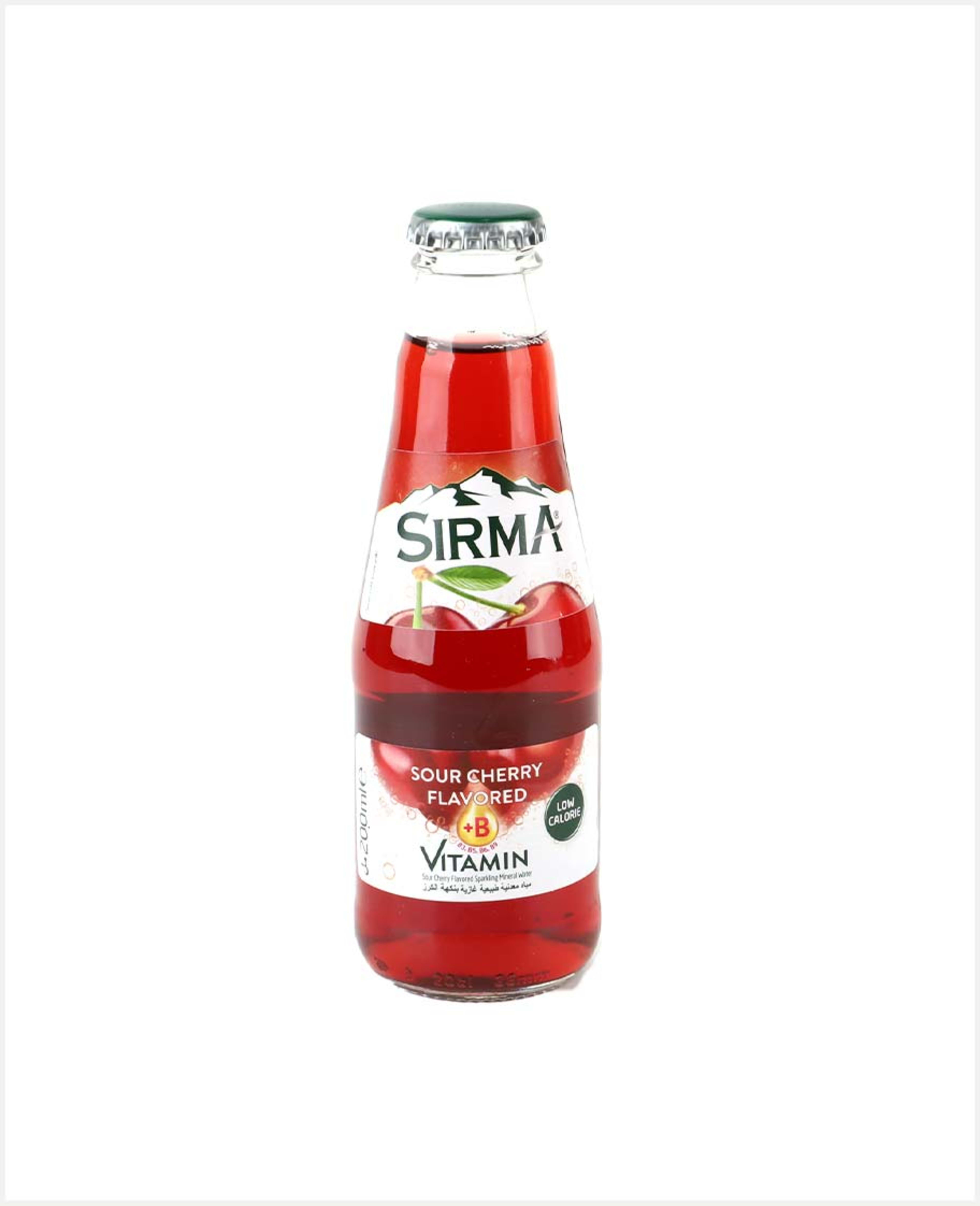 Sirma Sparkling Mineral Water Sour Cherry W/vitamin B+ 200ml