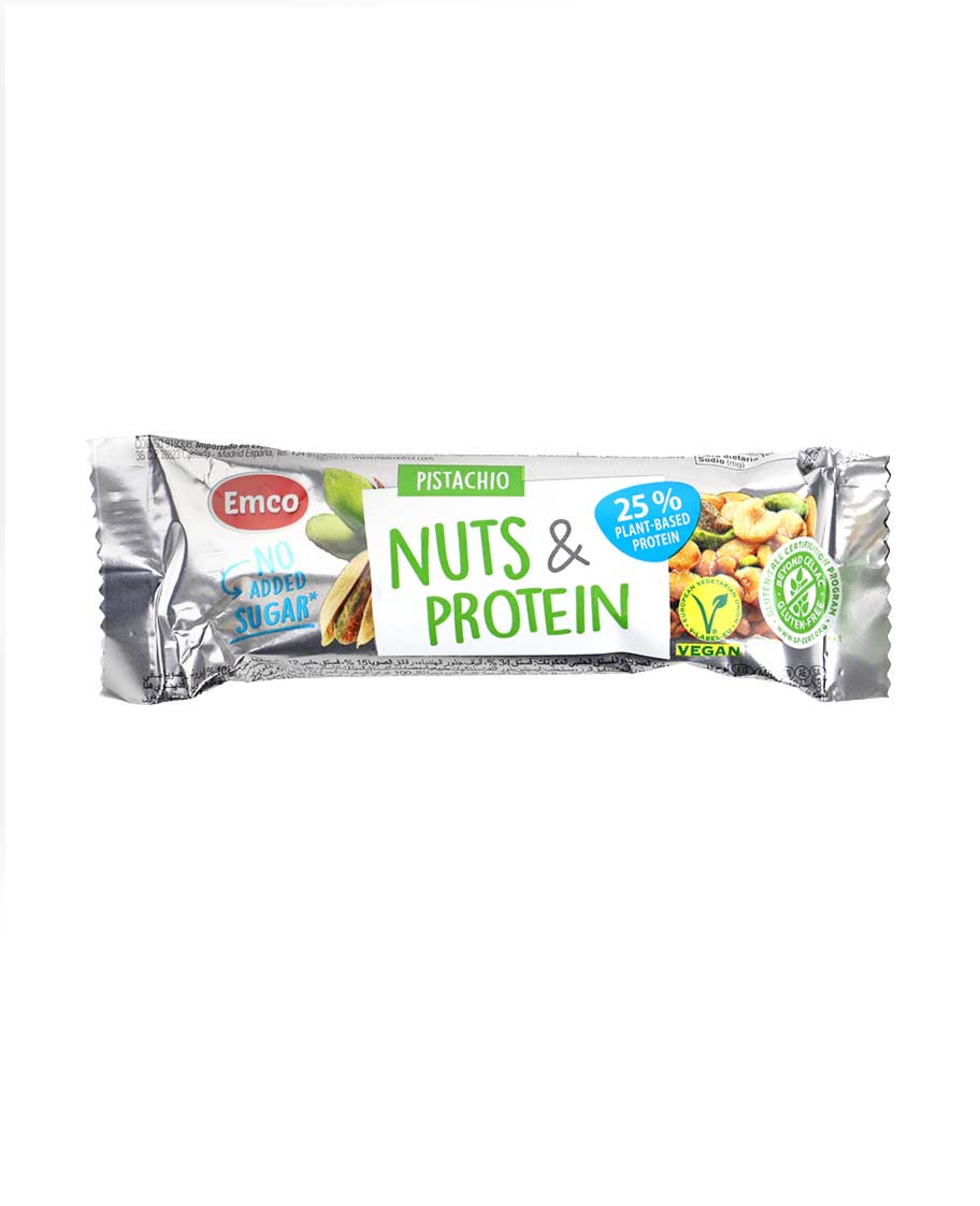 Emco Nuts and Protein Bar Pistachio Gluten Free 35gm