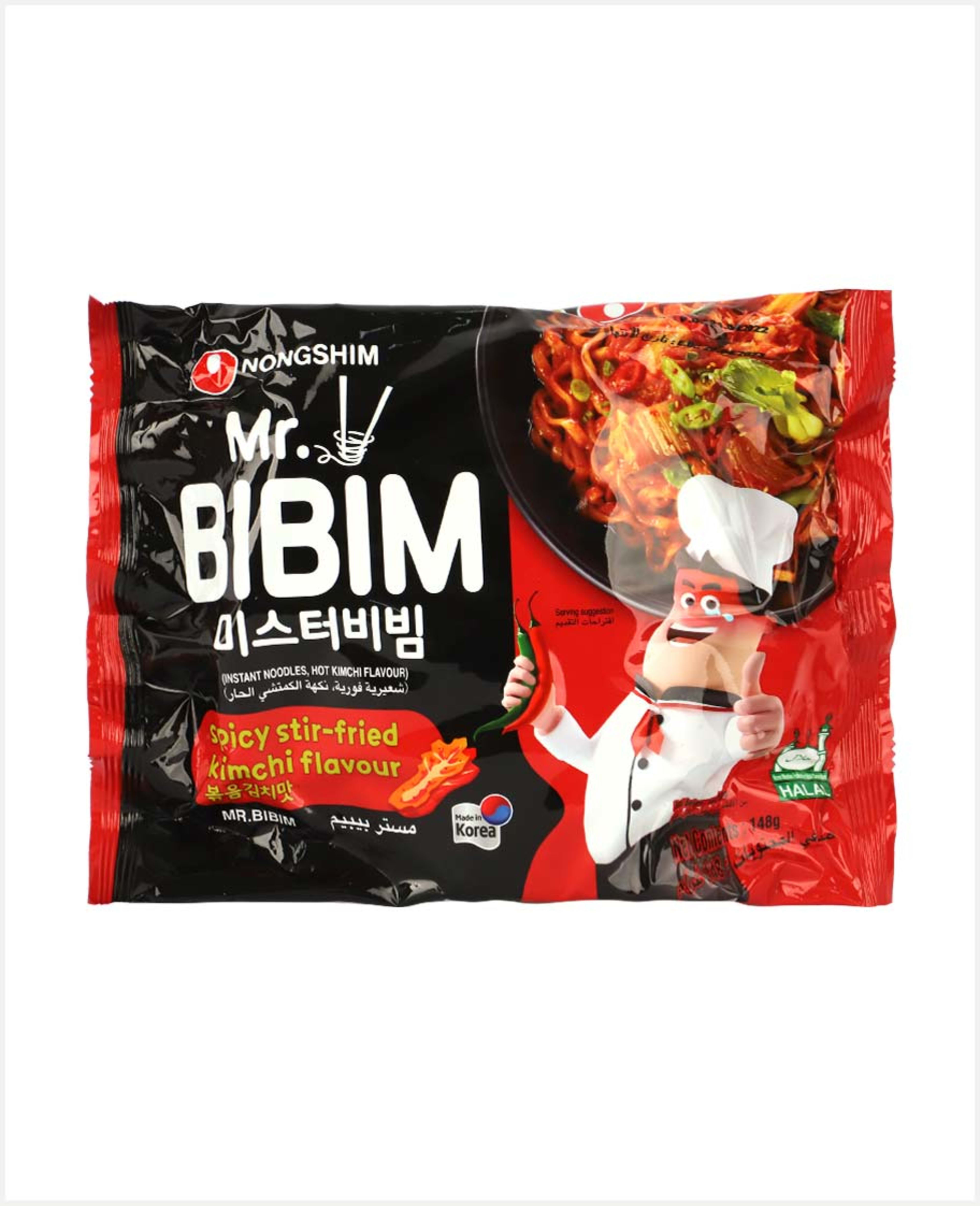 Nongshim Mr.bibim Stir Fried Kimchi Flavour Noodles 148gm