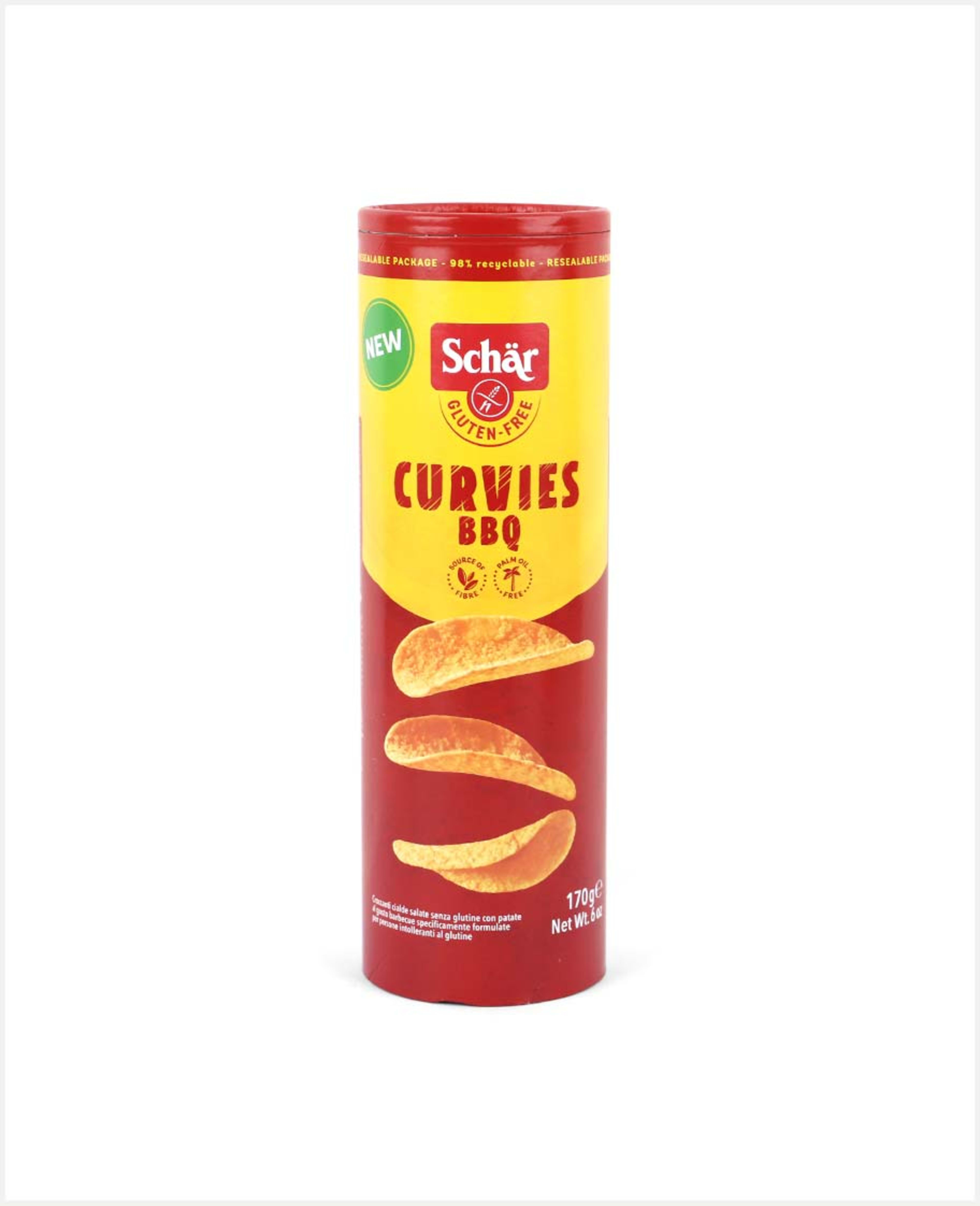 Schar Gluten Free Curvies Bbq Potato Chips 170gm