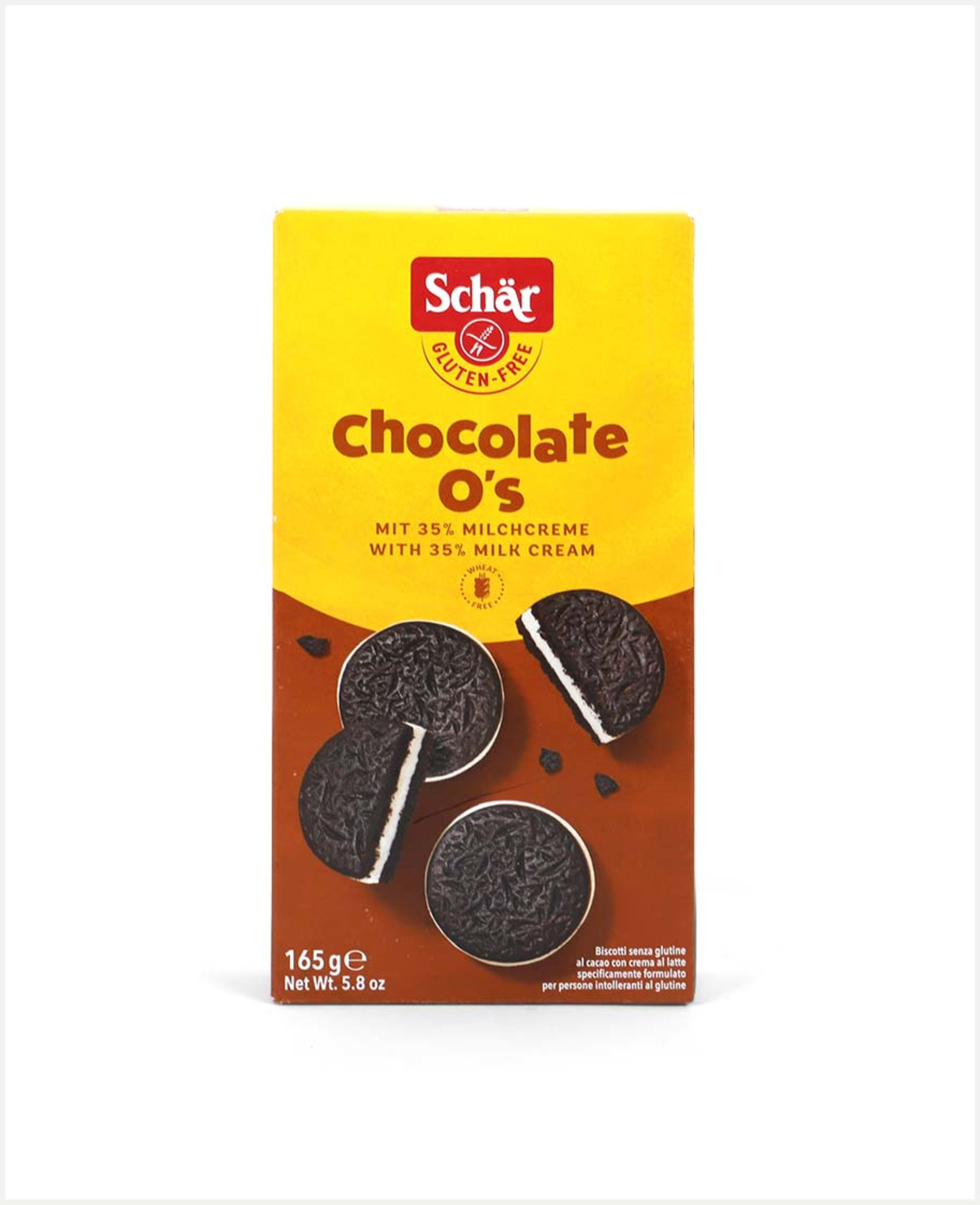 Schar Gluten Free Chocolate O's Cookies 165gm
