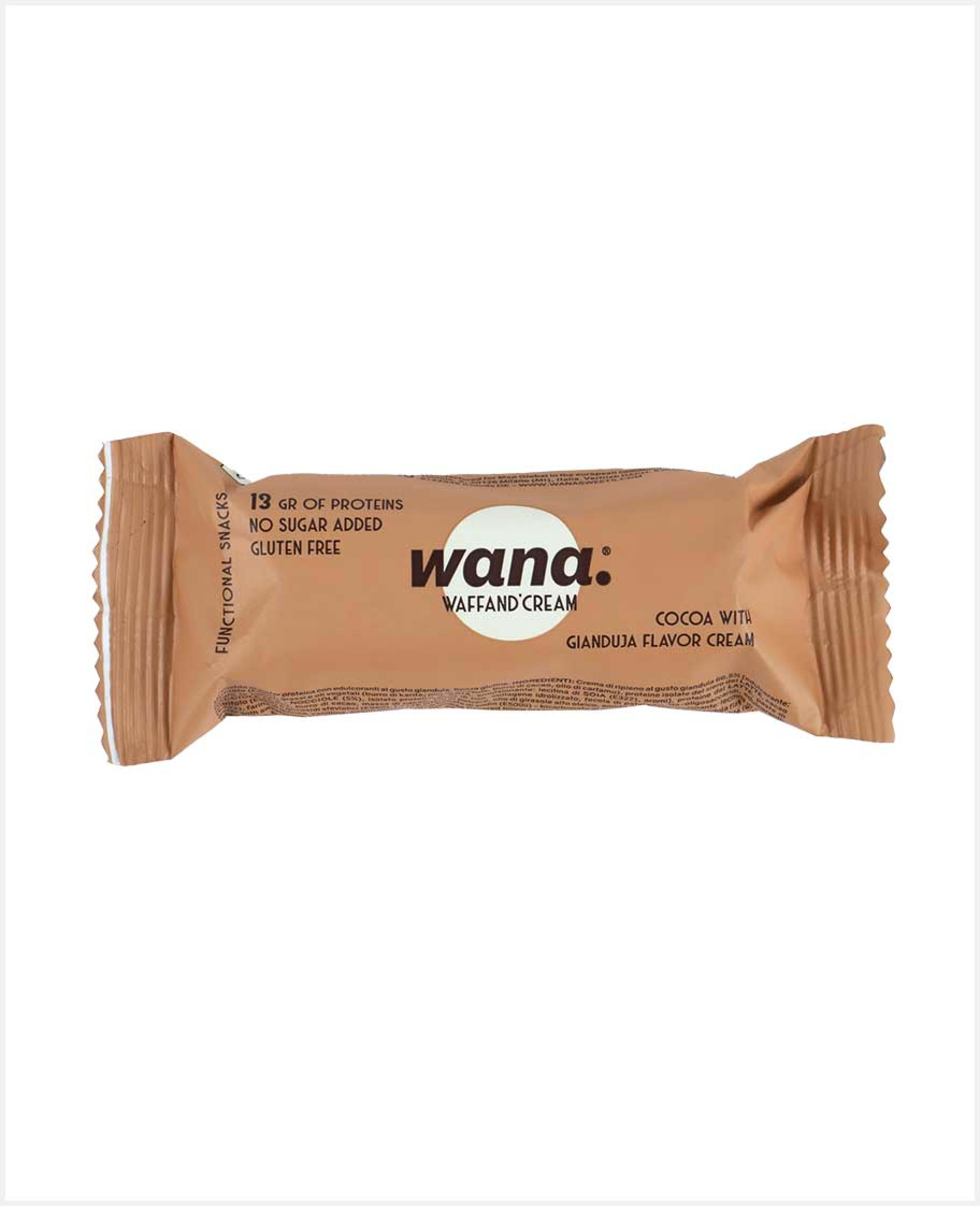 Wana Waffand Cream Cocoa with Gianduja Flavor Cream 43gm