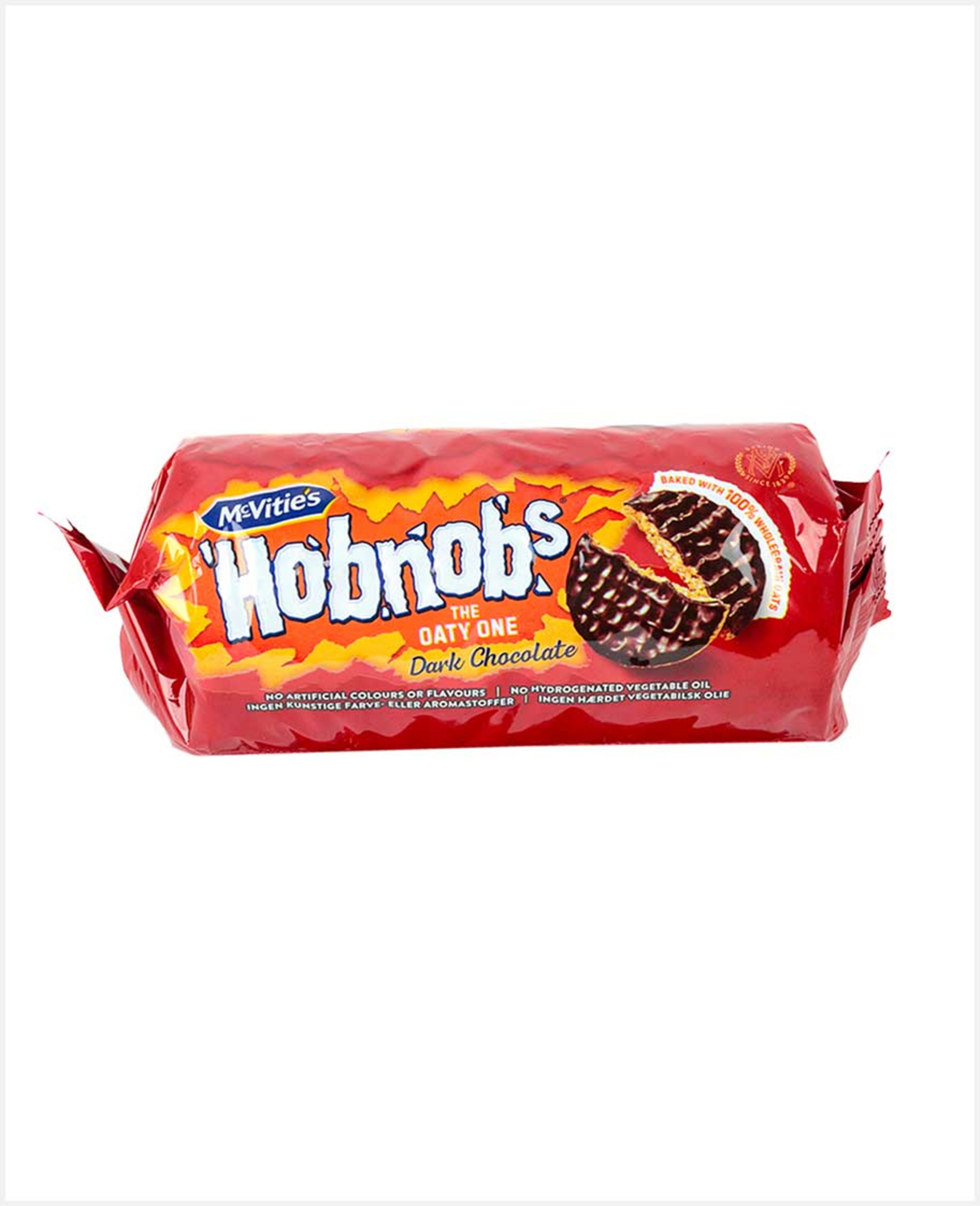 Mcvities Hobnobs Oaty One Dark Chocolate Biscuits 262gm