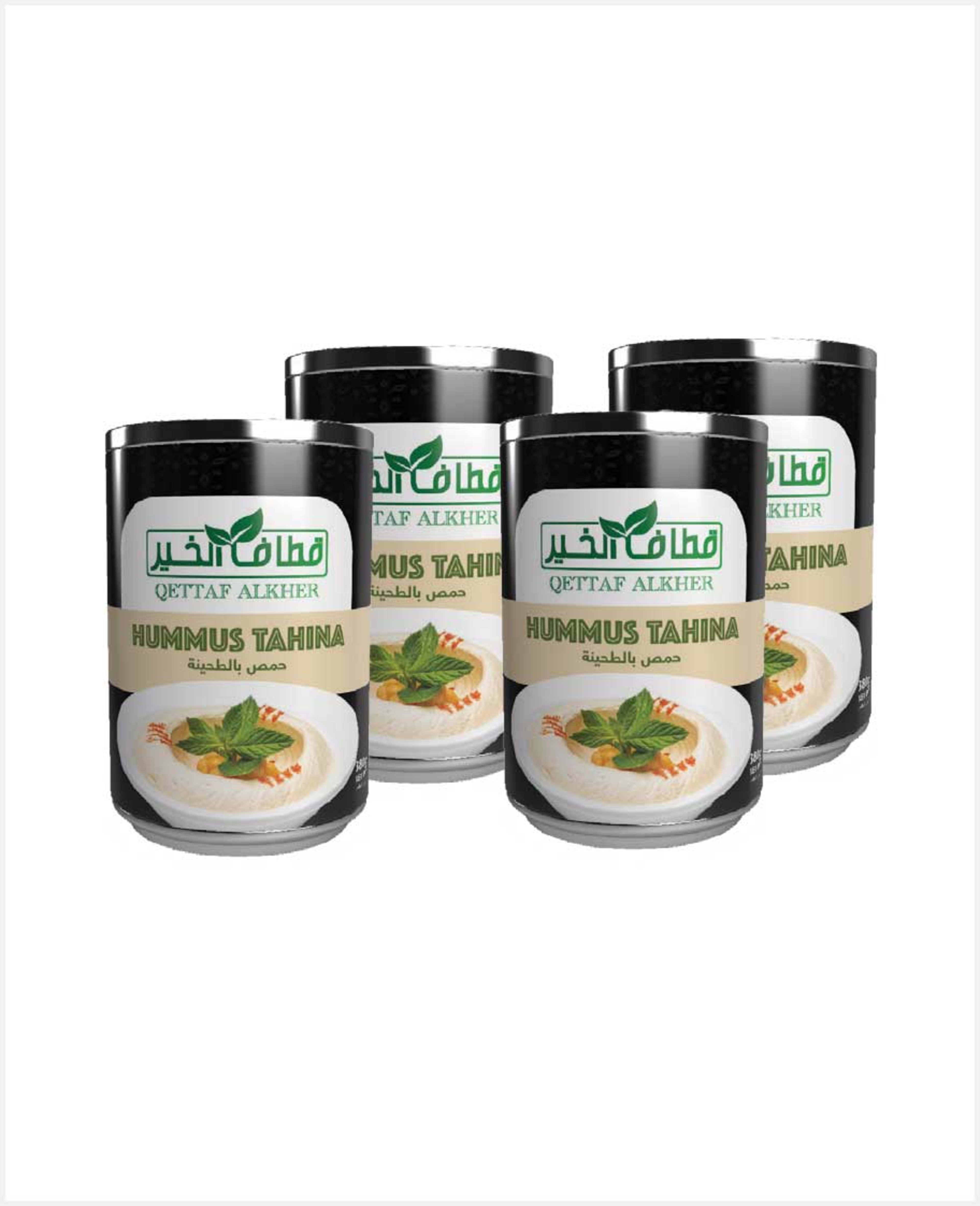 Qettaf Alkher Hummus Tahina 4x380gm