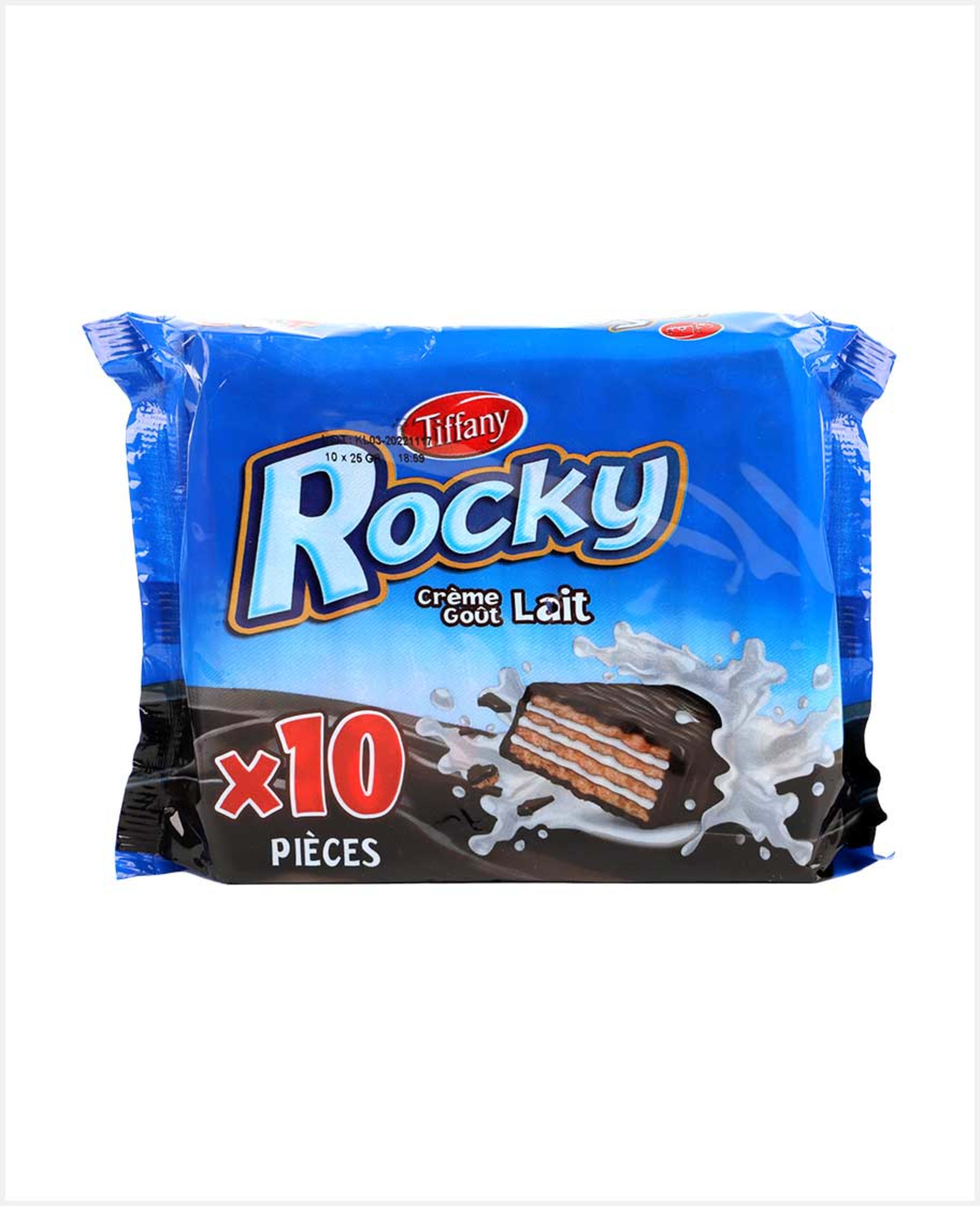Tiffany Rocky Creme Gout Lait (milk) Wafer 10sx25gm