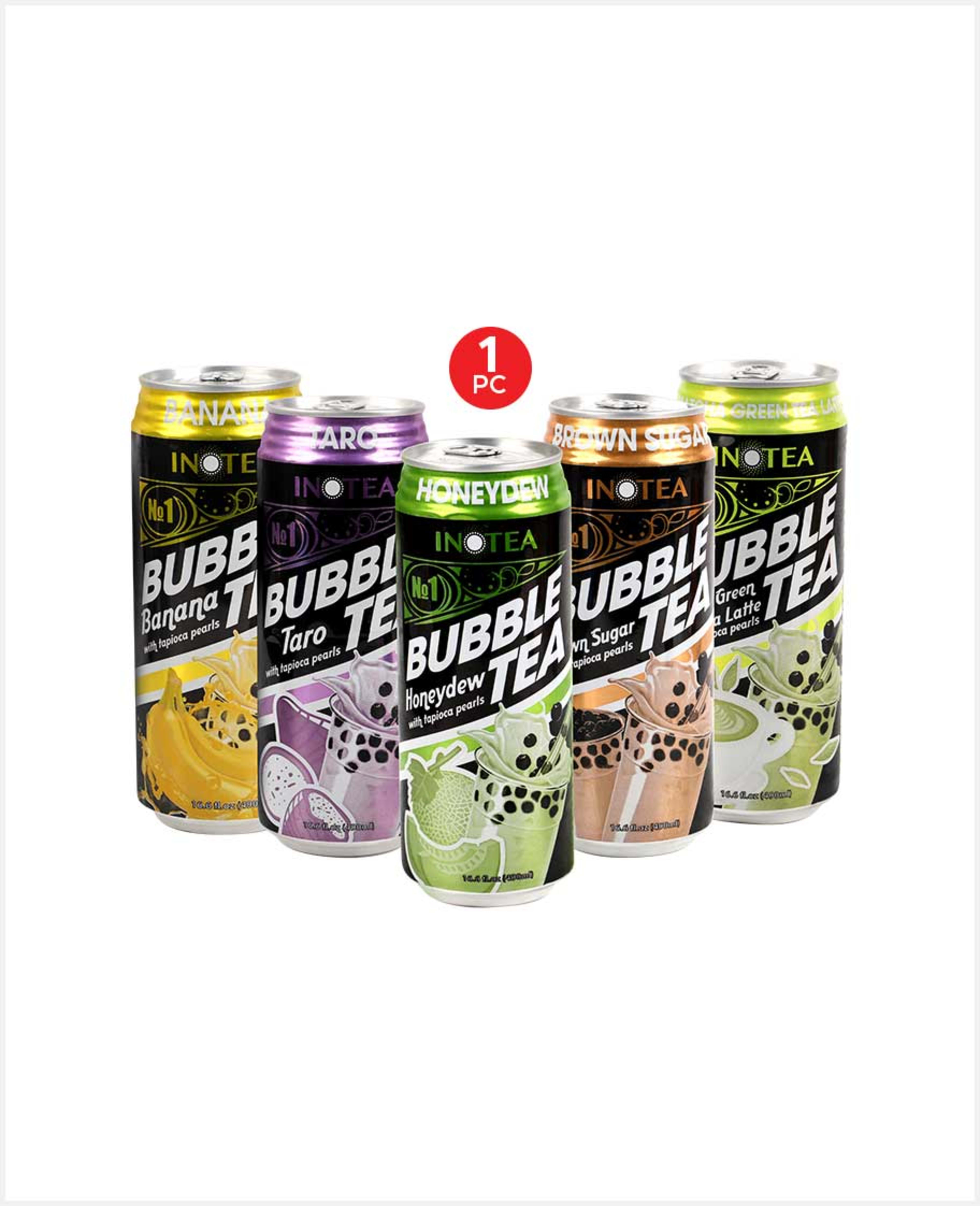 Inotea Bubble Tea Assorted Flavor 490ml Promo