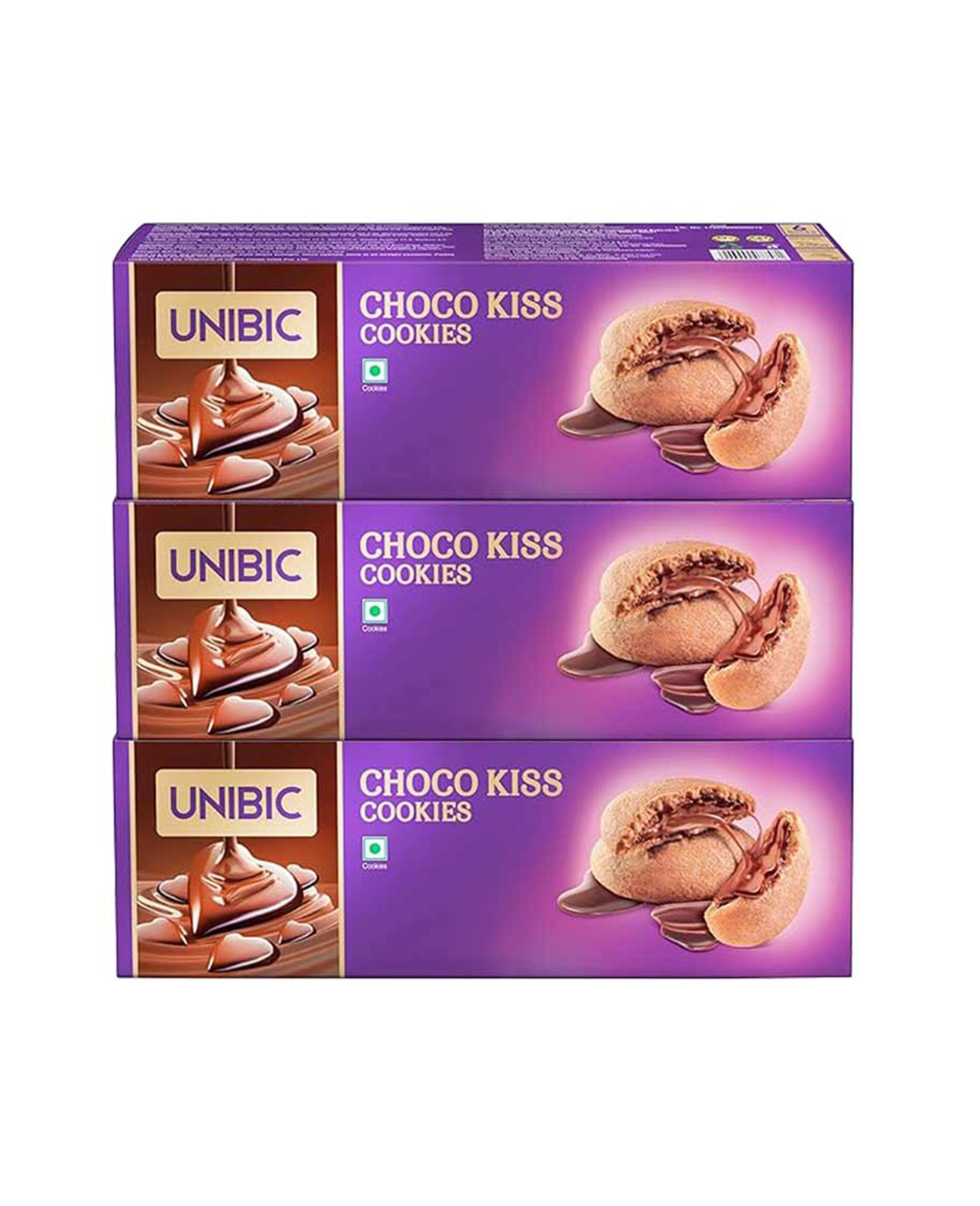 Unibic Choco Kiss Cookies 3x75gm Promo