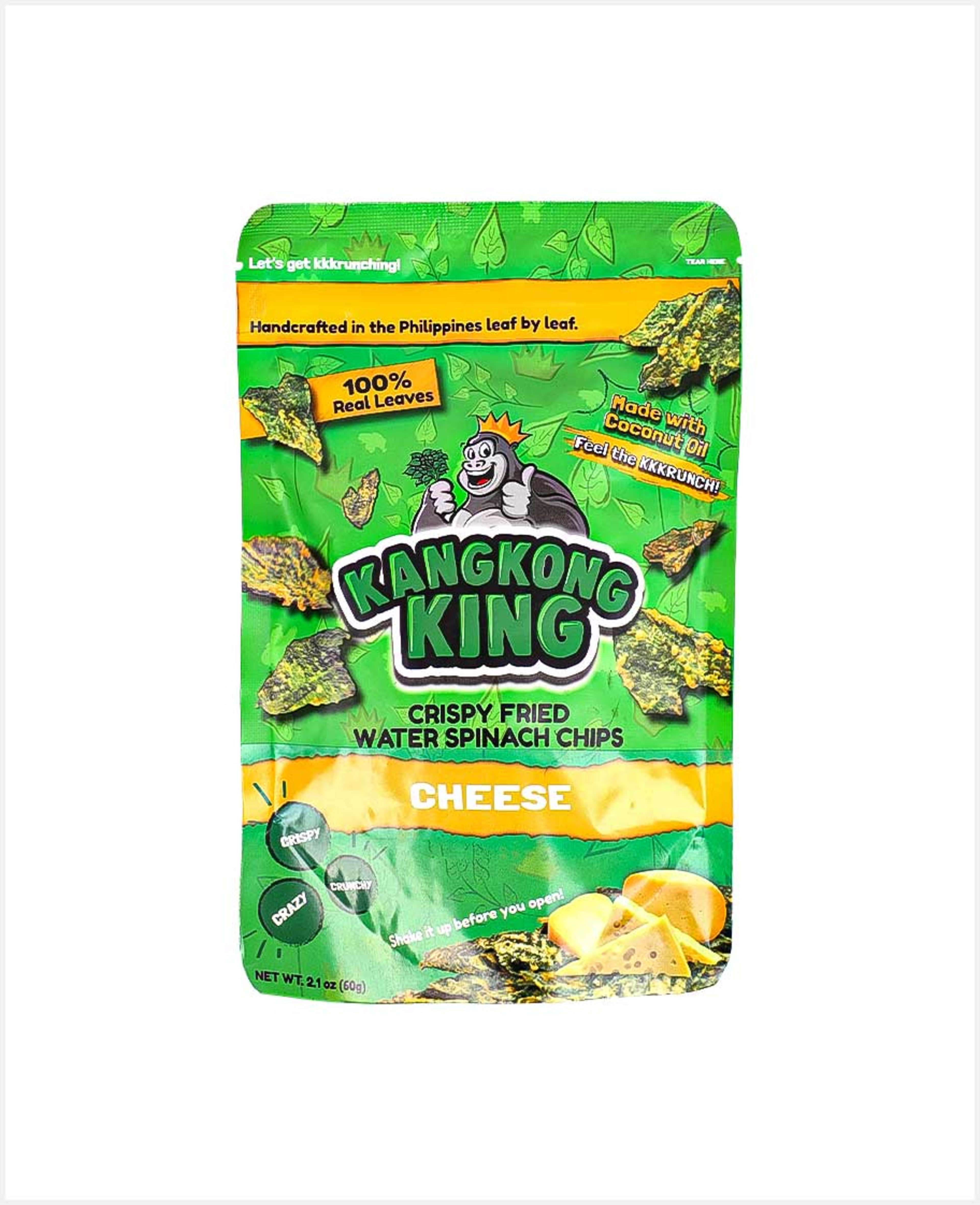 Kangkong King Crispy Fried Water Spinach Chips Cheese 60gm