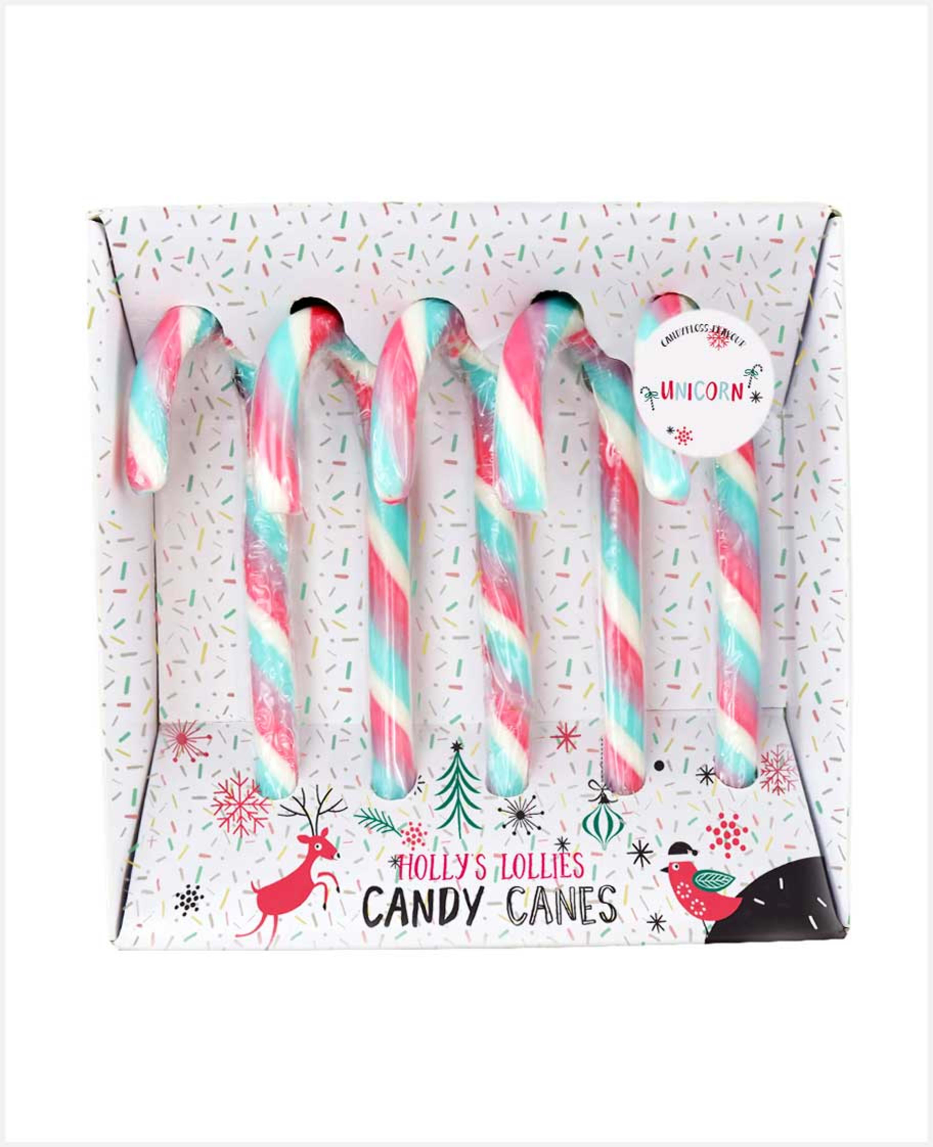 Holly's Lollies Unicorn Candy Canes(5x28gm) 140gm